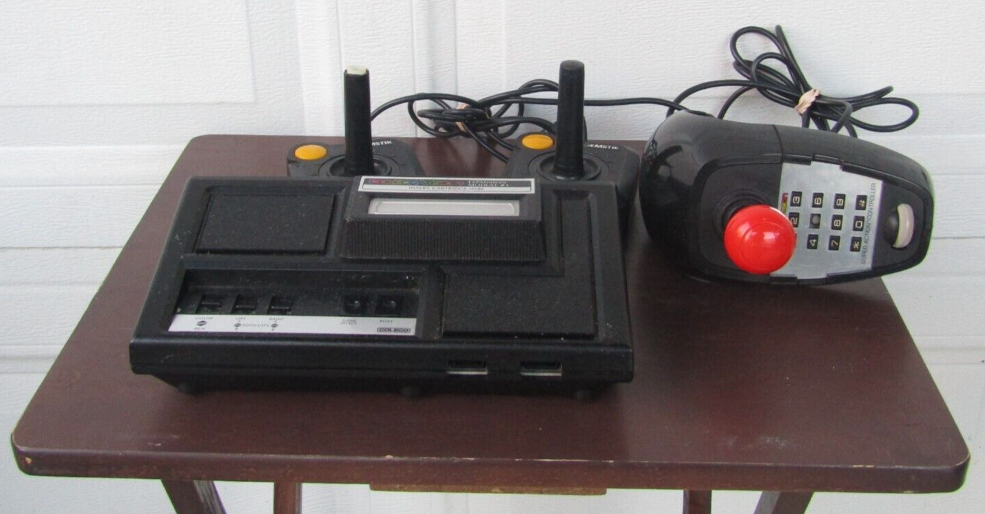Coleco ColecoVision Console with Expansion For Parts Broken/Not Working – As-Is