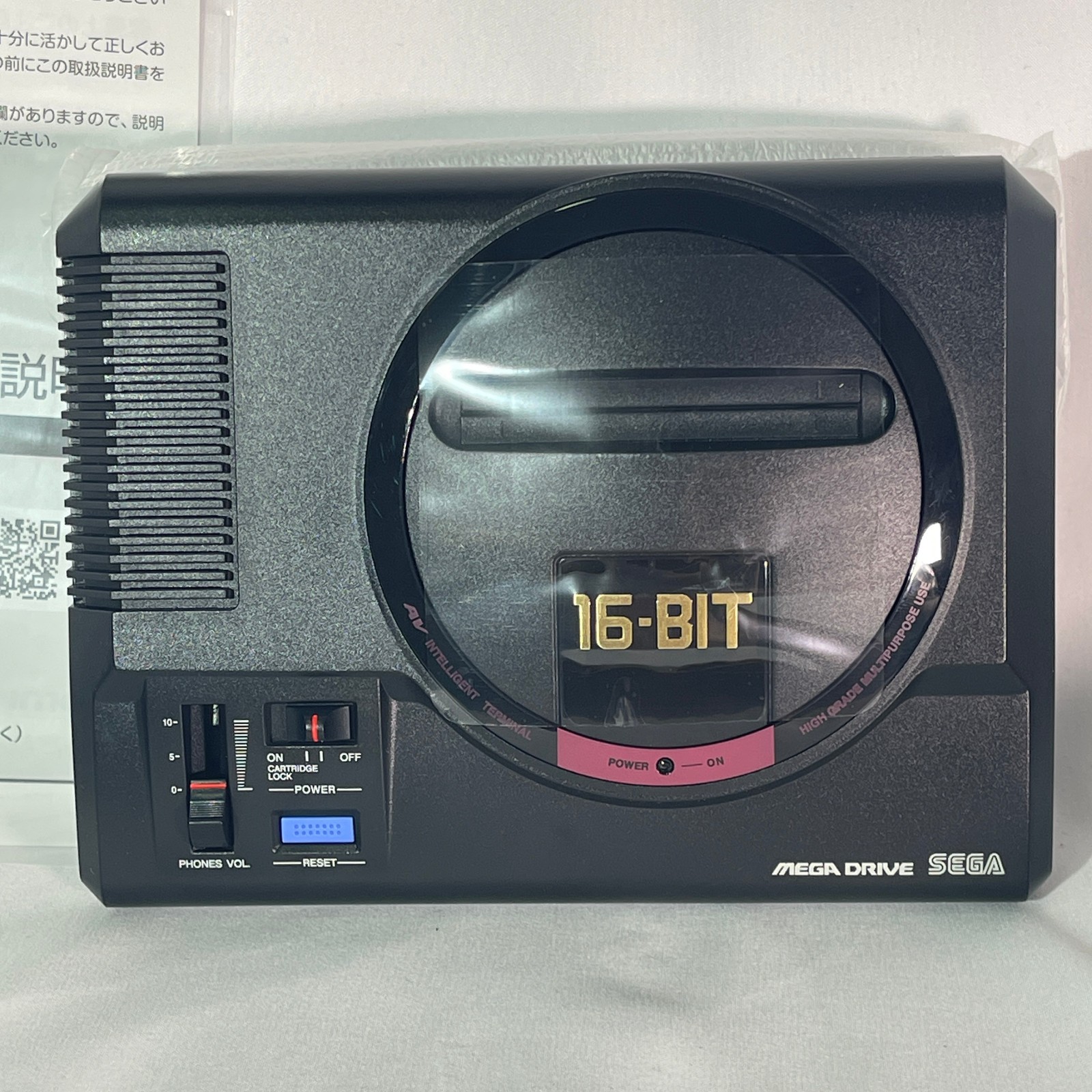 SEGA Mega Drive Mini 16 Bit Black with MEGADRIVE Classic Games and Controller