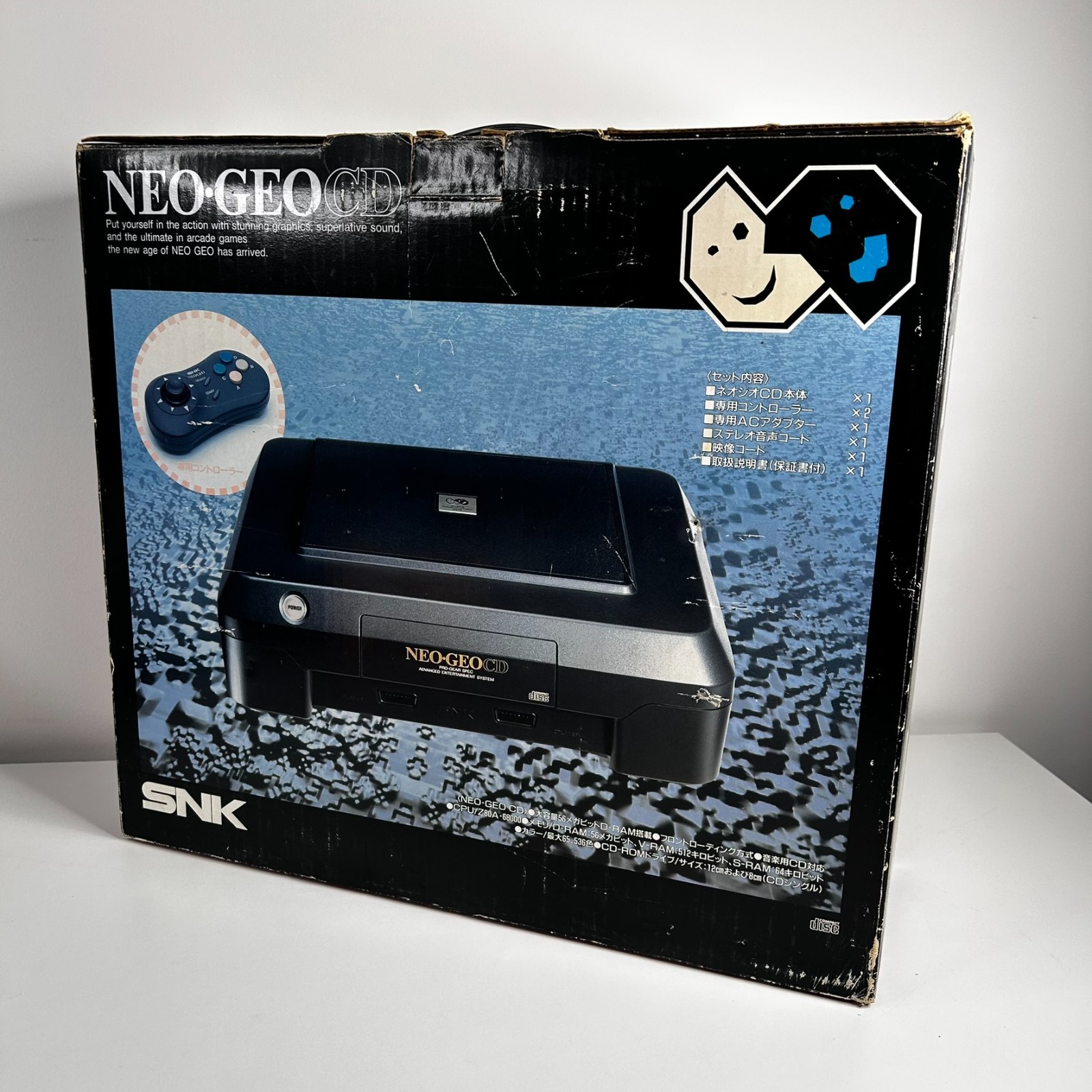 SNK NEO GEO CD Console Black Complete With Manual Tested & Working