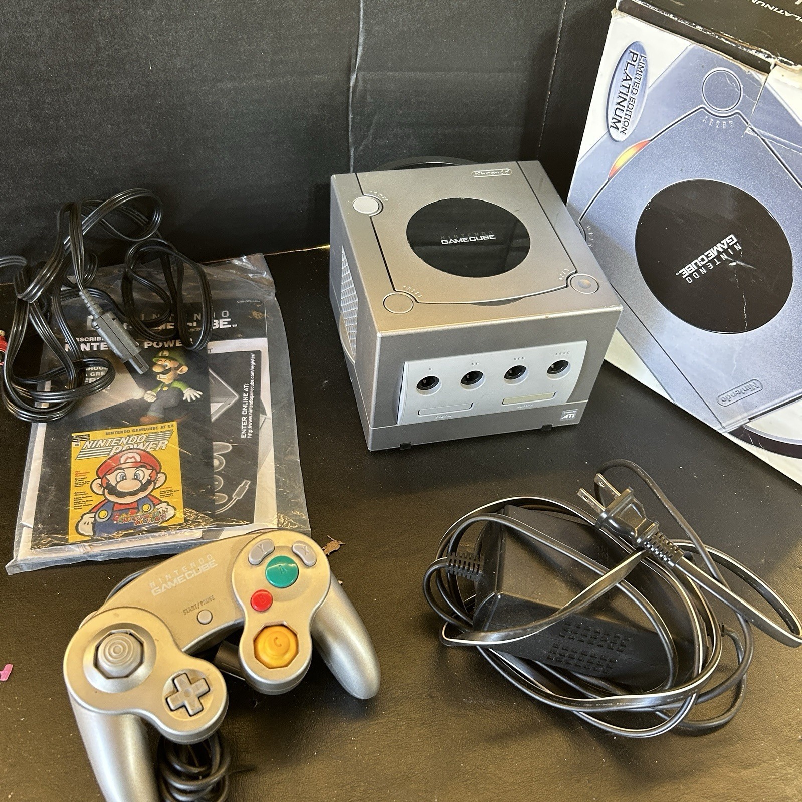 NINTENDO GAMECUBE – LIMITED EDITION PLATINUM W/ BOX MANUAL USA DOL-001 Repair