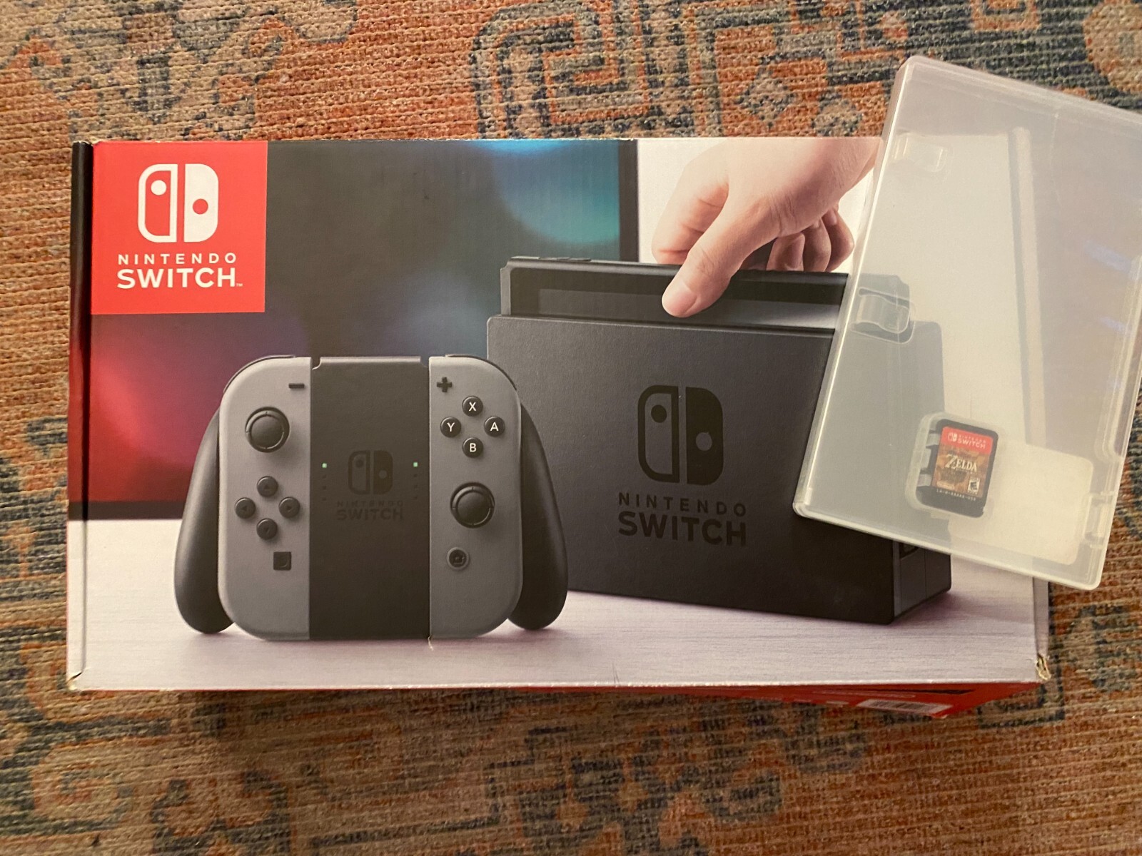 Nintendo Switch Game Console – 32GB, Gray I PLAYED IT ONLY ONCE FOR AN HOUR