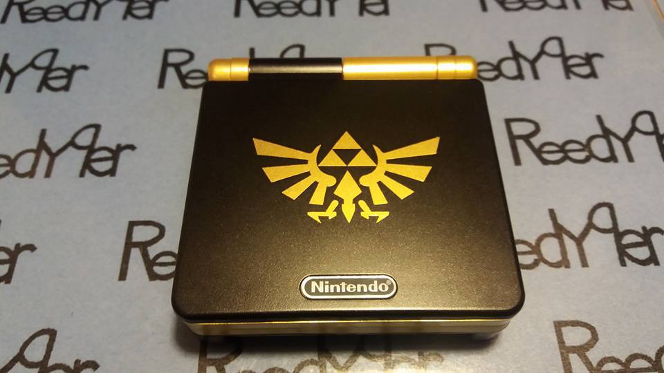 Black & Gold Zelda GameBoy Advance SP *MINT* AGS-101 Brighter Nintendo System gb