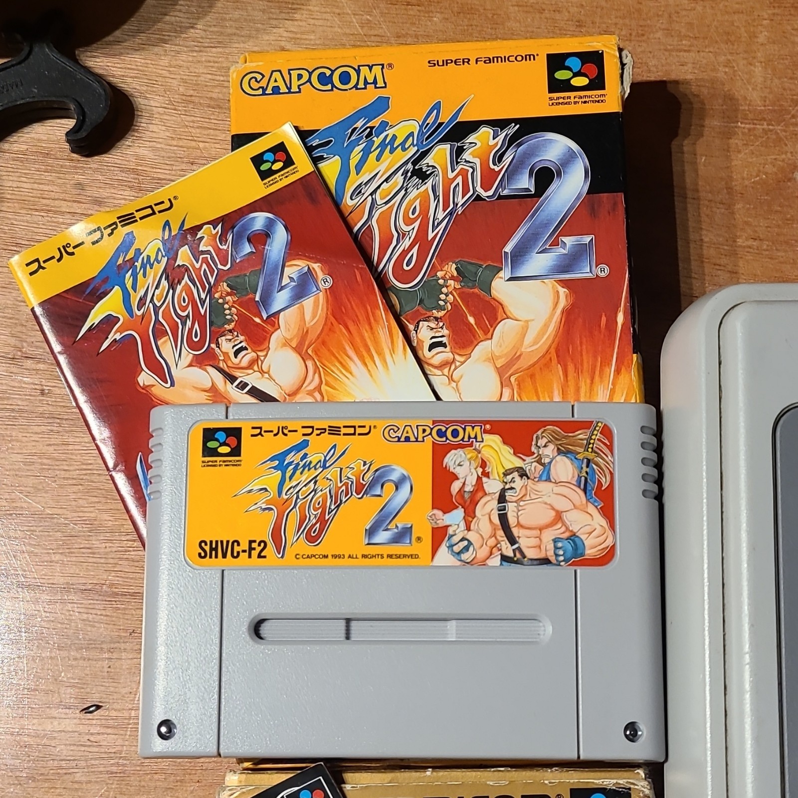 Nintendo Super Famicom Gray Console with Controllers, Games, Composite RCA