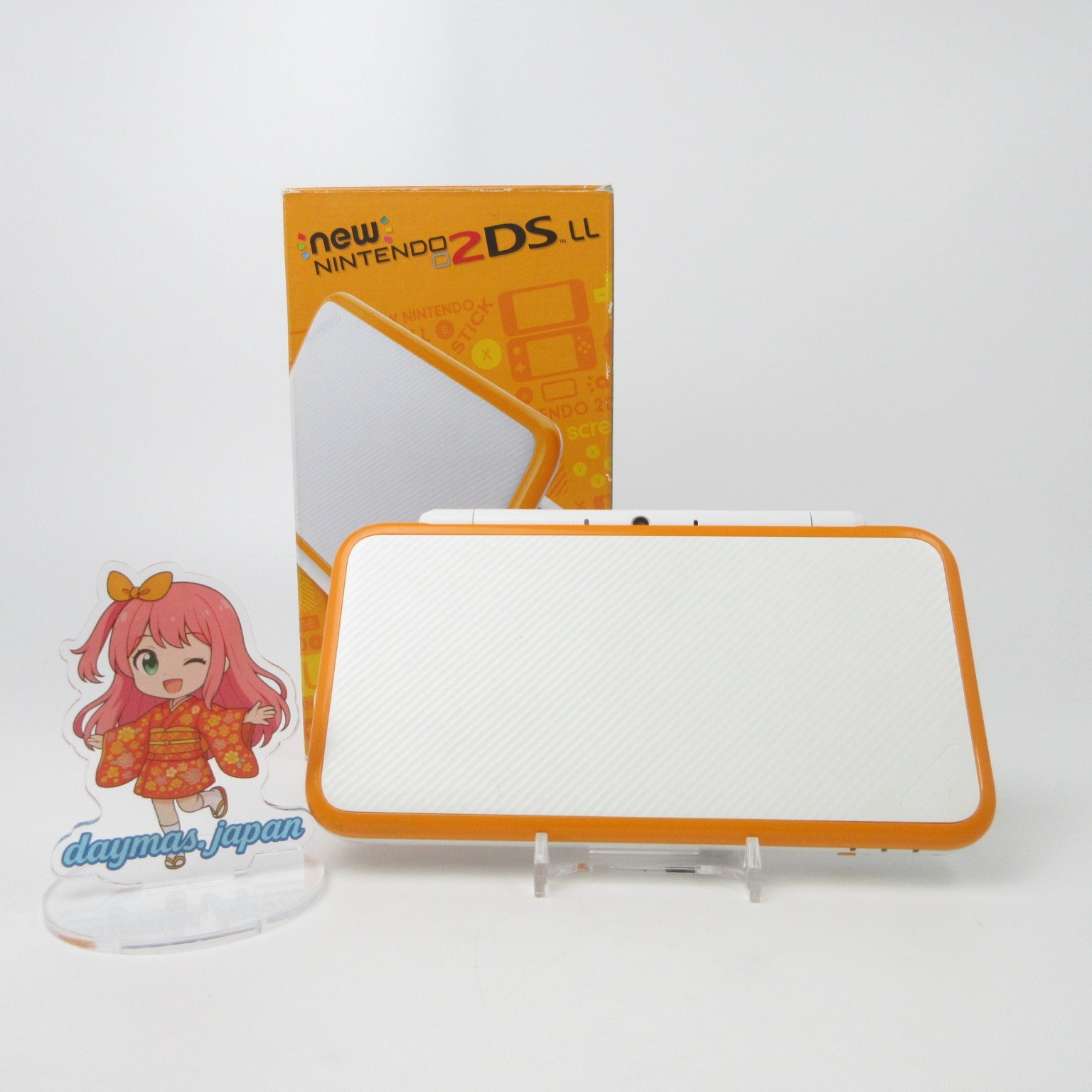【Excellent】Nintendo New 2DS LL XL White x Orange Console Japanese Ver. #RET0331