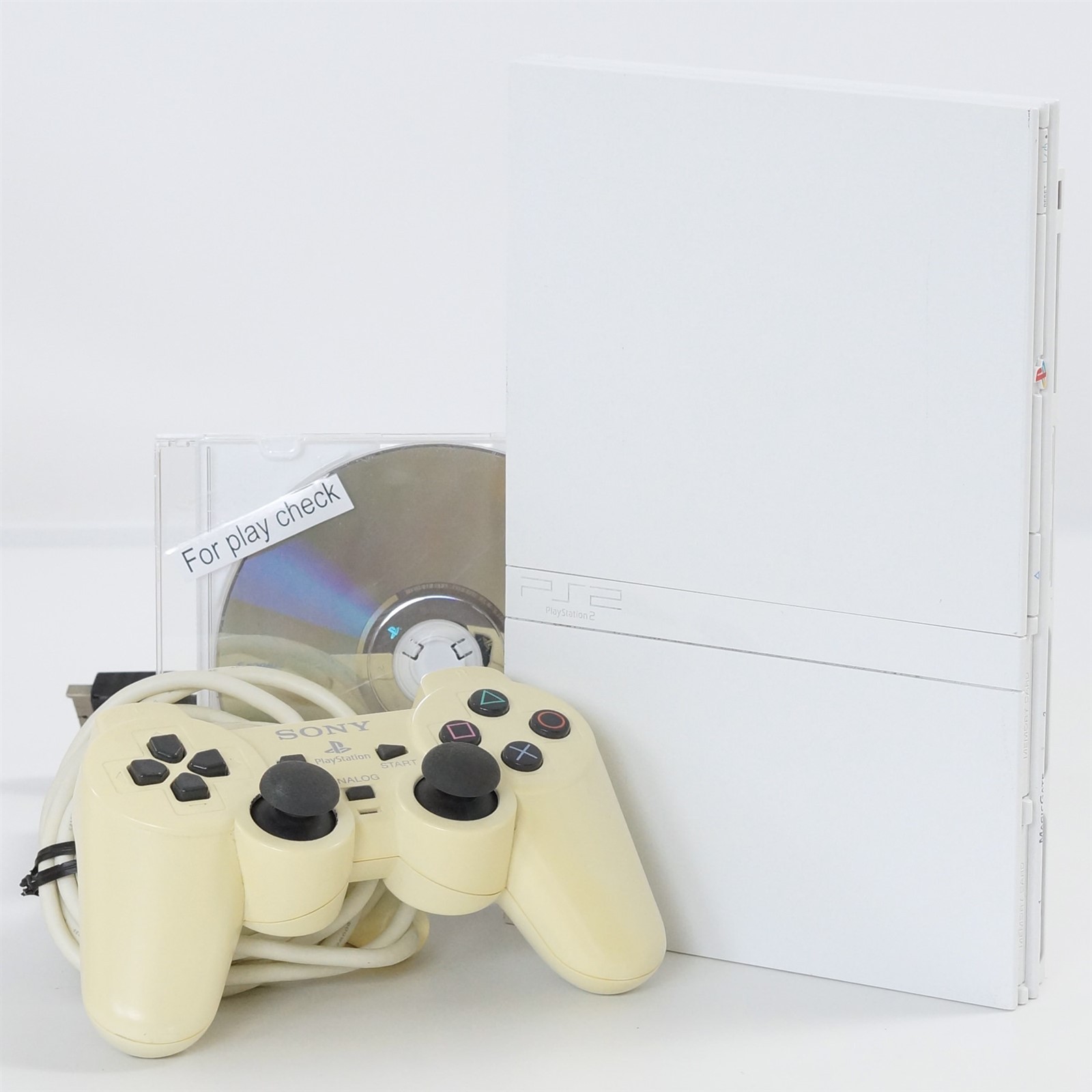 PS2 Slim Console White SCPH-75000 CW Tested System Playstation 2 SONY NTSC-J 78