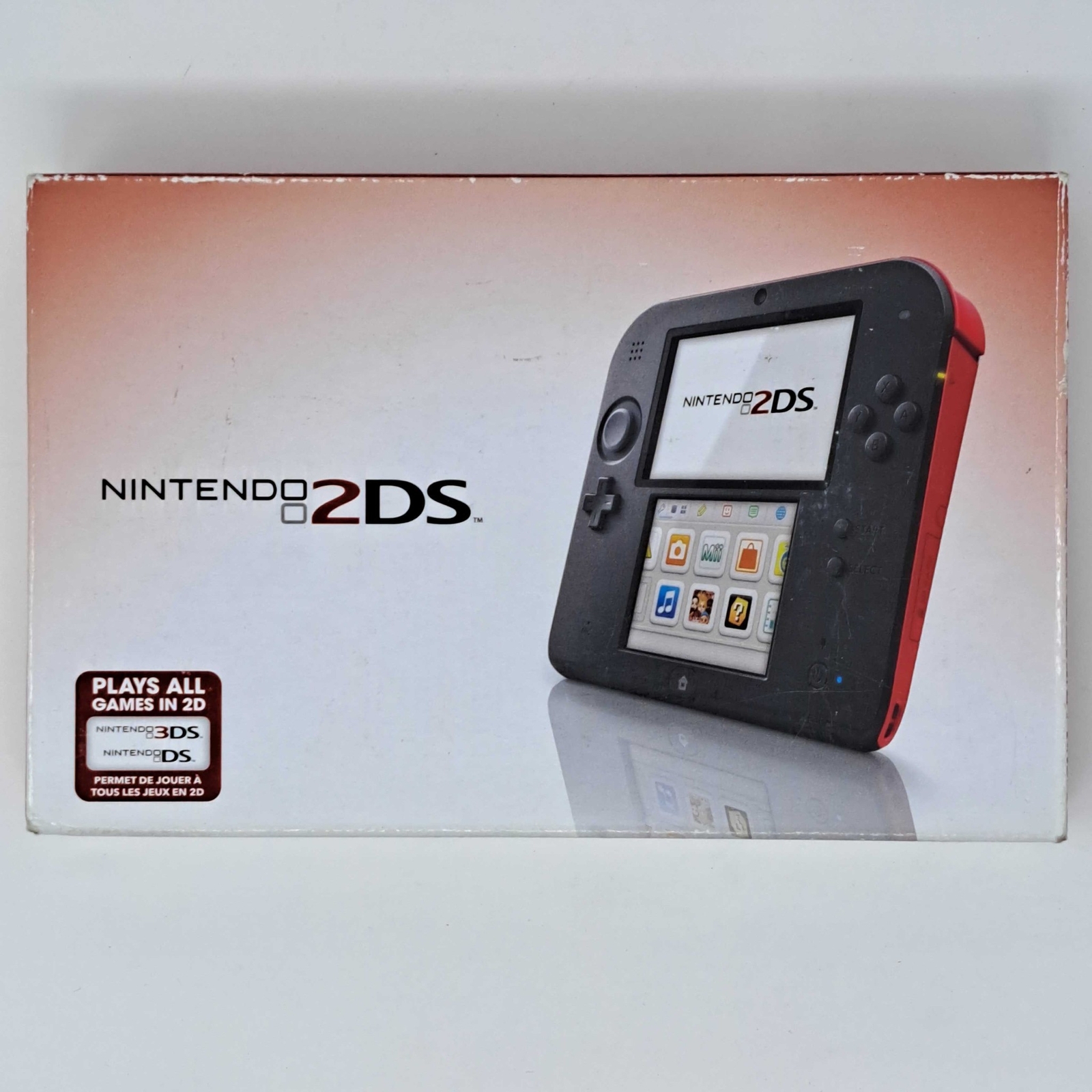 Nintendo 2DS – Standard Edition [Crimson Red Discontinued Collectible] COMPLETE
