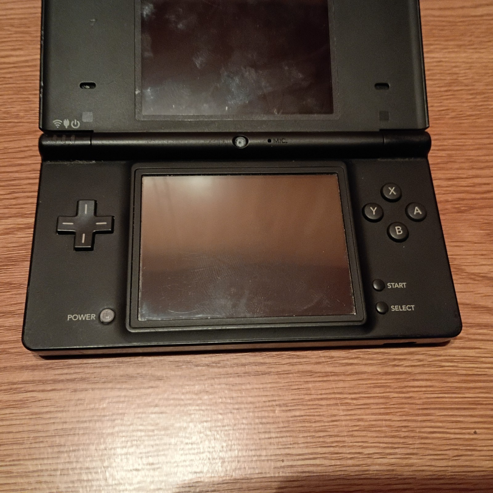 Nintendo DSi Console Only Dark Blue-Parts/Repair WORKS HAS TOP SCREEN BROKEN