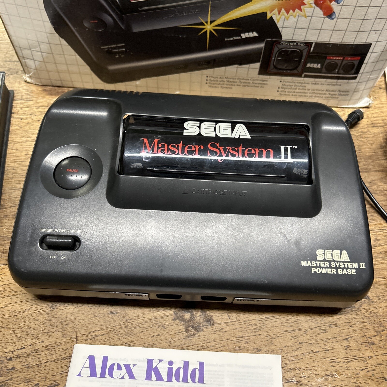 SEGA MASTER SYSTEM 2 CONSOLE – INSTRUCTION BOX 2 Games MODIFY FOR SCART