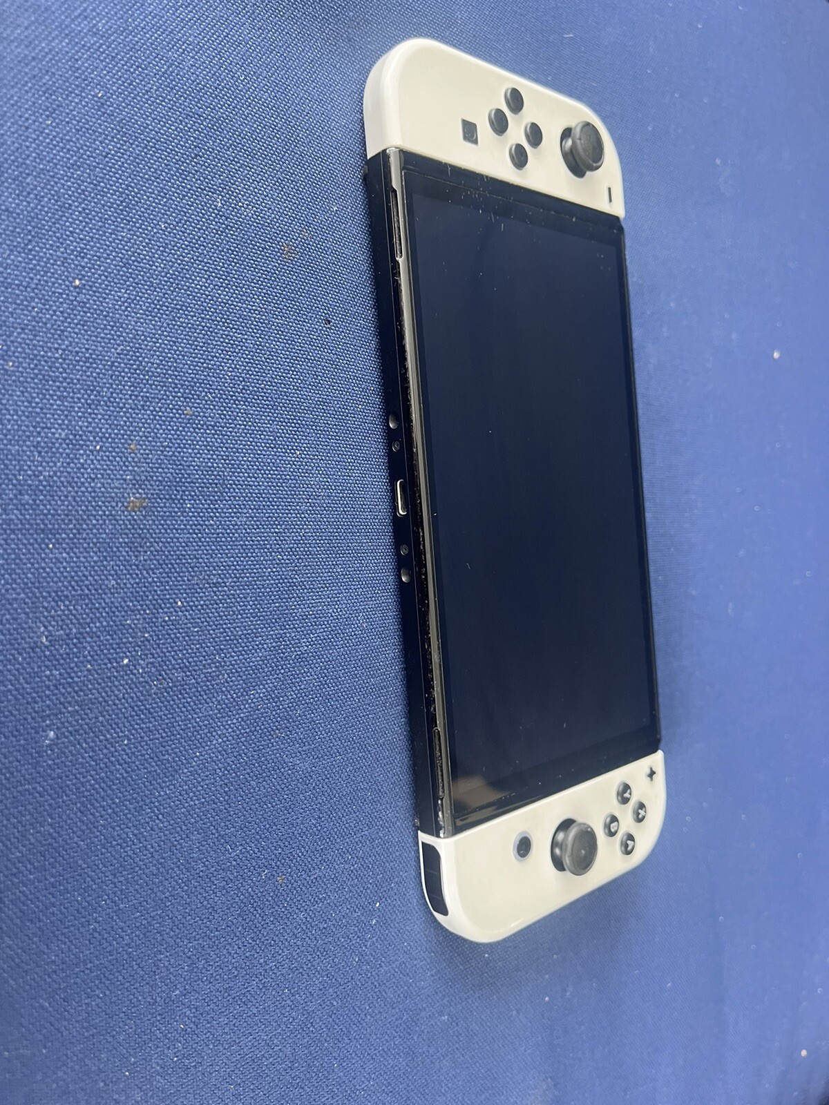 Nintendo Switch OLED Model 64GB black Console with matted White Joy-Con –