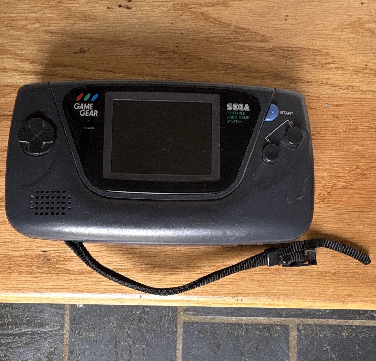 SEGA Sega Game Gear Model 2110 Black Handheld System NTSC-U/C Headphone Jack