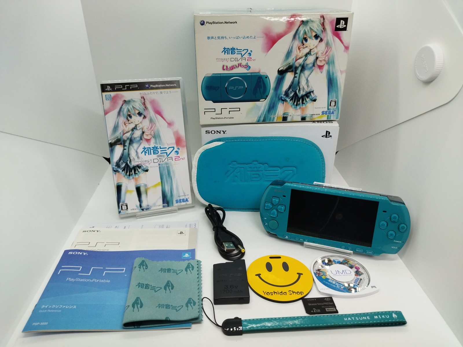 PSP Hatsune Miku Project Diva 3000 XZG Console only Turquoise Green [H]
