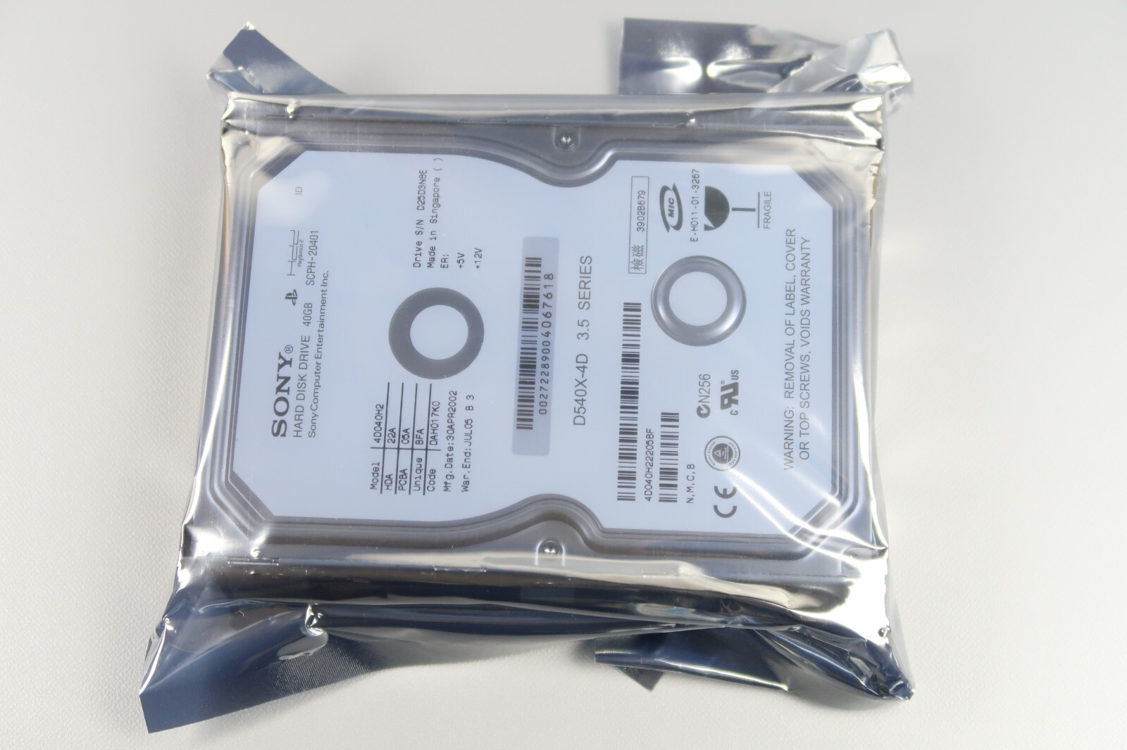 SONY PS2 Playstation 2 HARD DISK DRIVE SCPH-10400 40GB New Boxed F/S Fedex DHL