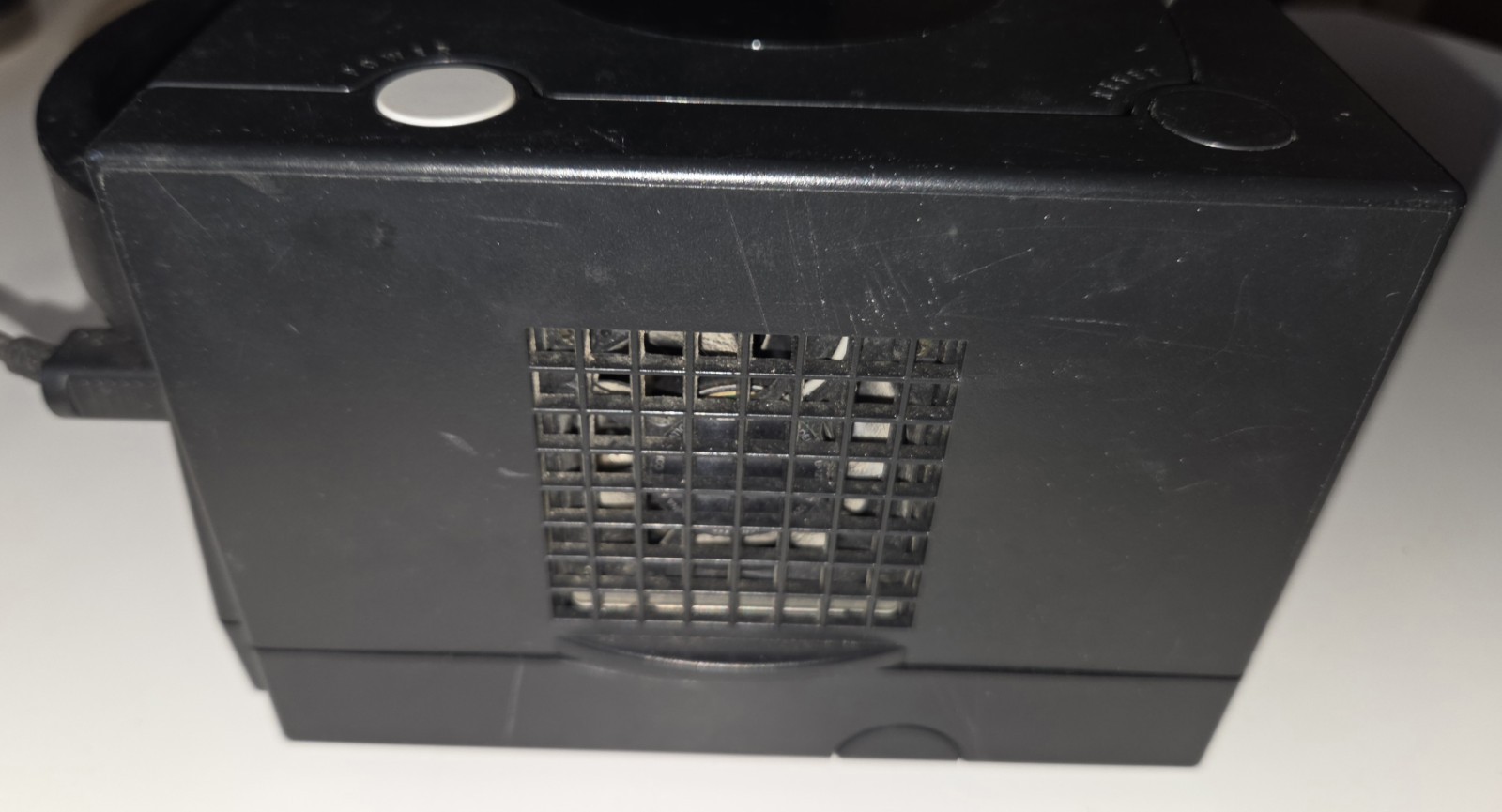 Nintendo GameCube Jet Black Console w/ Power Cable Only Turns On Spins Game