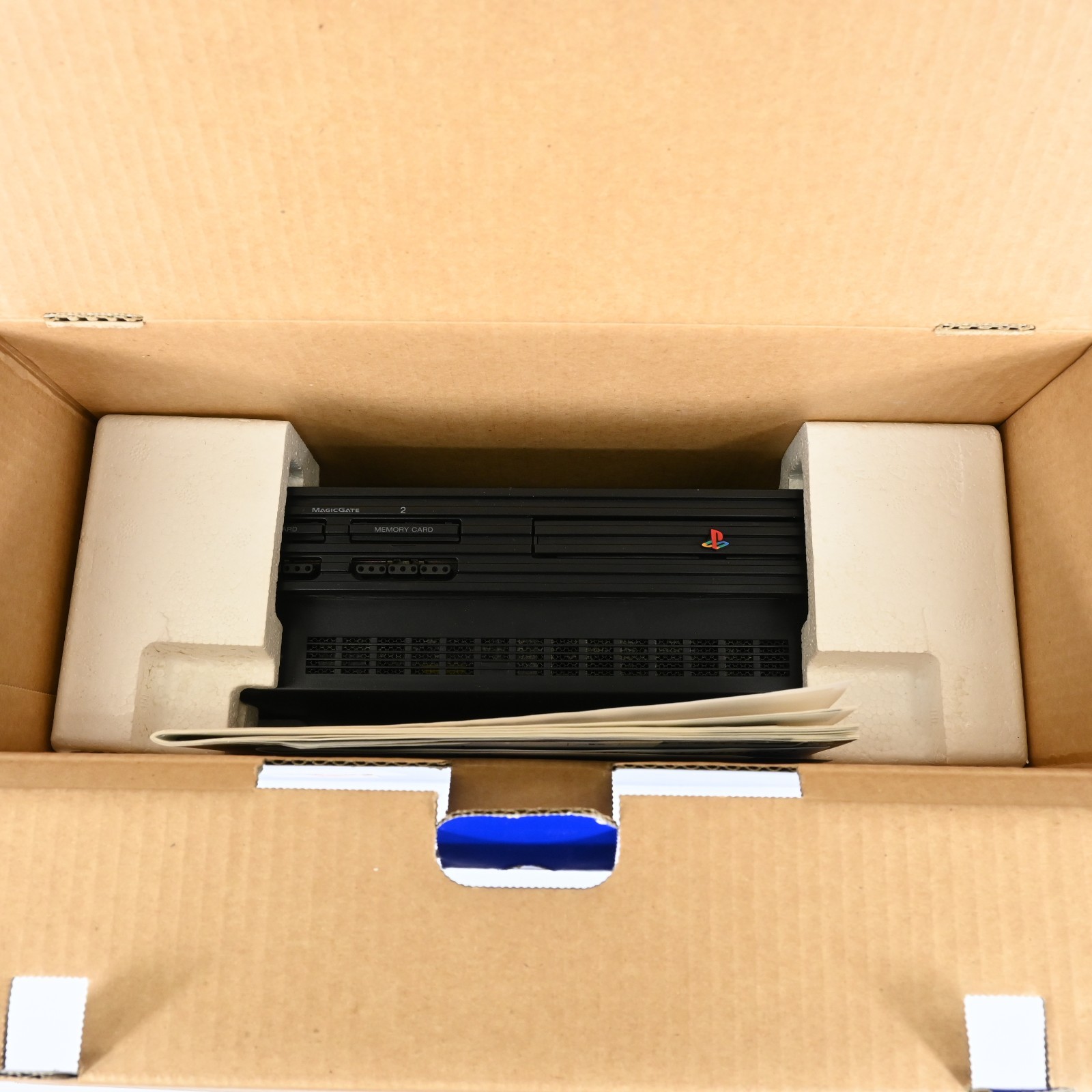 Sony PS2 SCPH-30000 Console Black w Box Controller Cable Tested Working