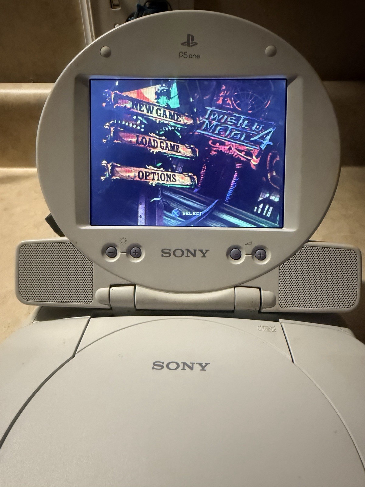 Sony PS One Playstation Slim PS1 Console w/LCD Screen SCPH-101 SCPH-131 TESTED