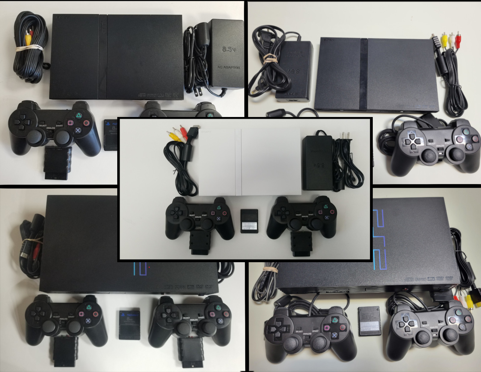 GUARANTEED Playstation 2 PS2 Console – 2 Controllers PS1 Compatible USA system