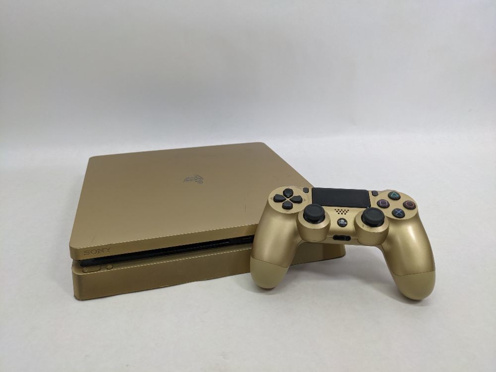 Sony CUH-2015B Playstation 4 Gold 1TB Console W/Controller V.10.5