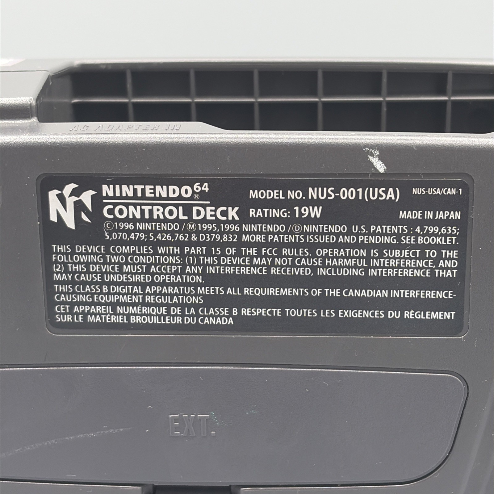NINTENDO 64 CONSOLE BUNDLE +CABLES+ 1 CONTROLLER +2 GAMES -N64 NUS-001 TESTED✅