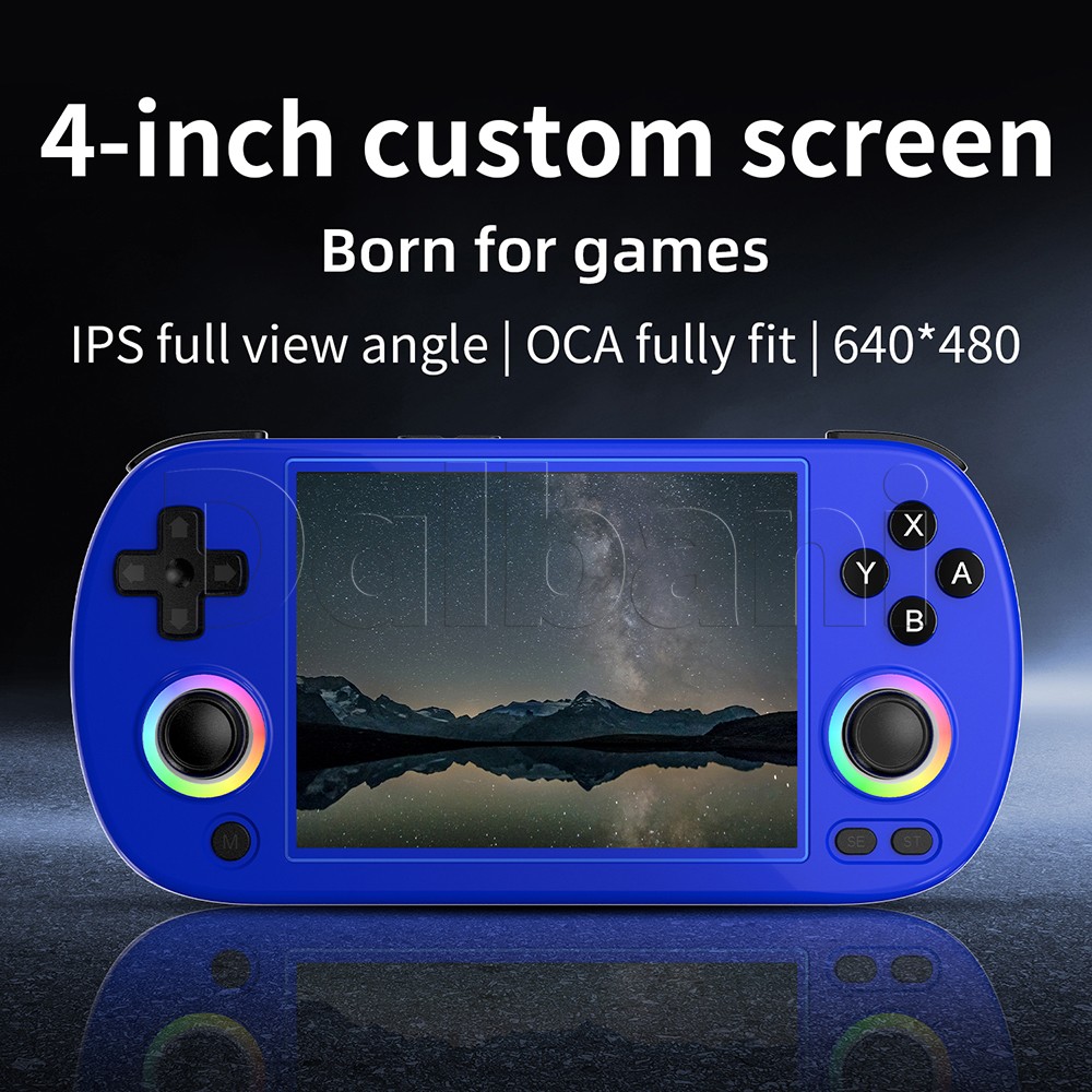 RG40XX H Blue Anbernic handheld Game Console 4.0-inch IPS Screen 64G 5K+ Games