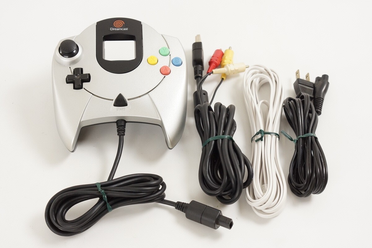 Dreamcast Metallic Silver Console Limited Tested system FREE SHIPPING Sega 1326