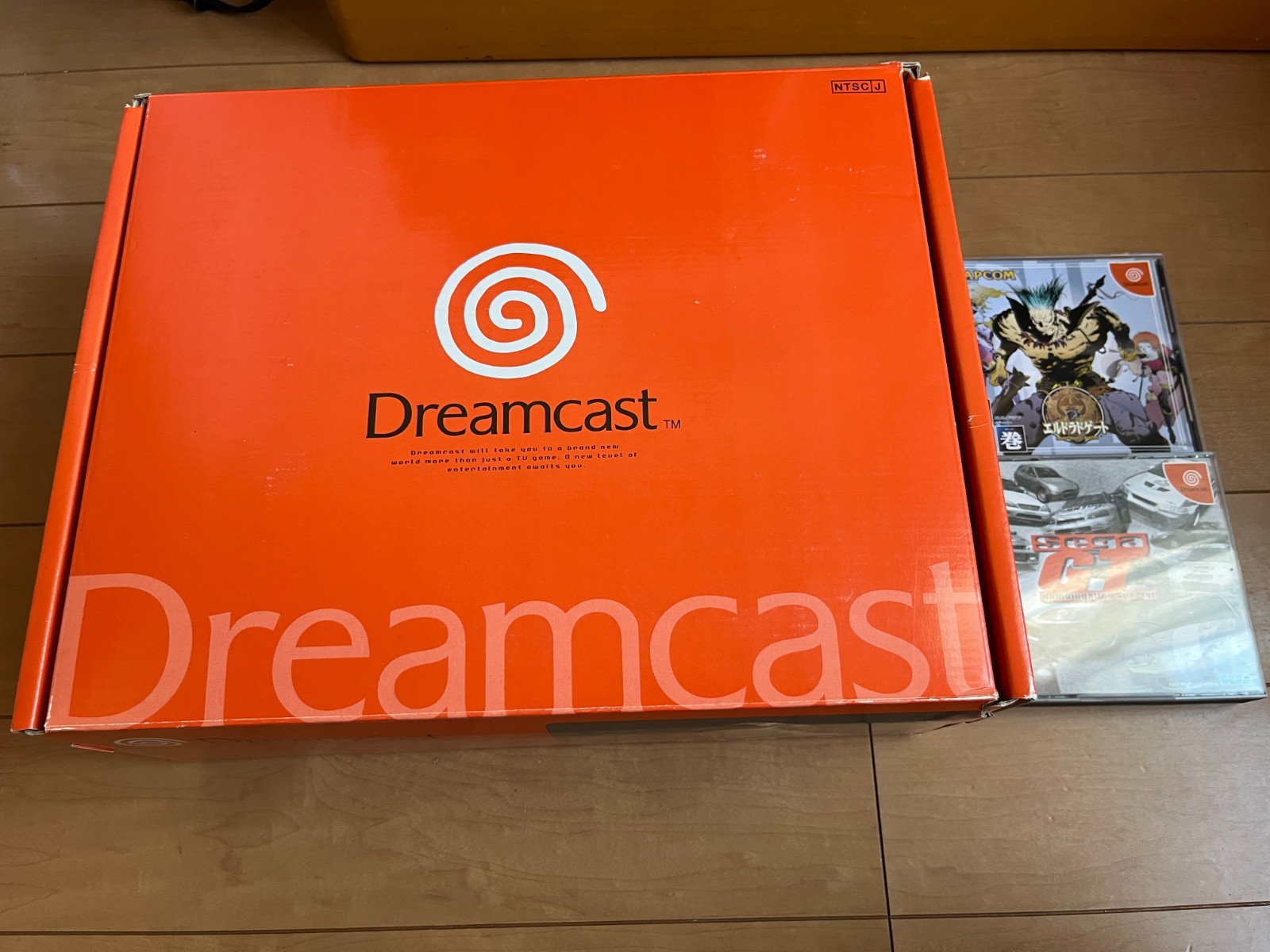 SEGA DreamCast Console (HKT-3000) & Controller with 2 game and BOX,Manual 0420