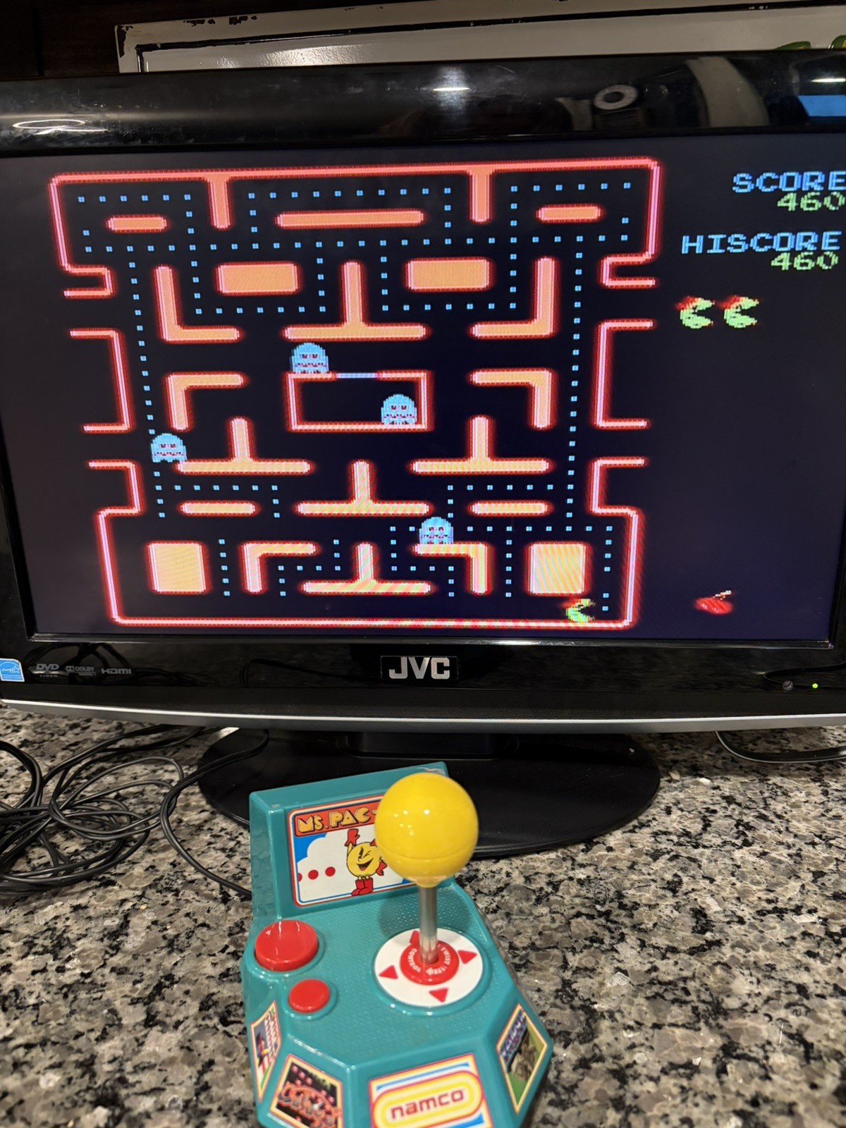 Ms Pacman 5 in 1 Video Game Console Plug and Play Tested Pac-Man Pacman