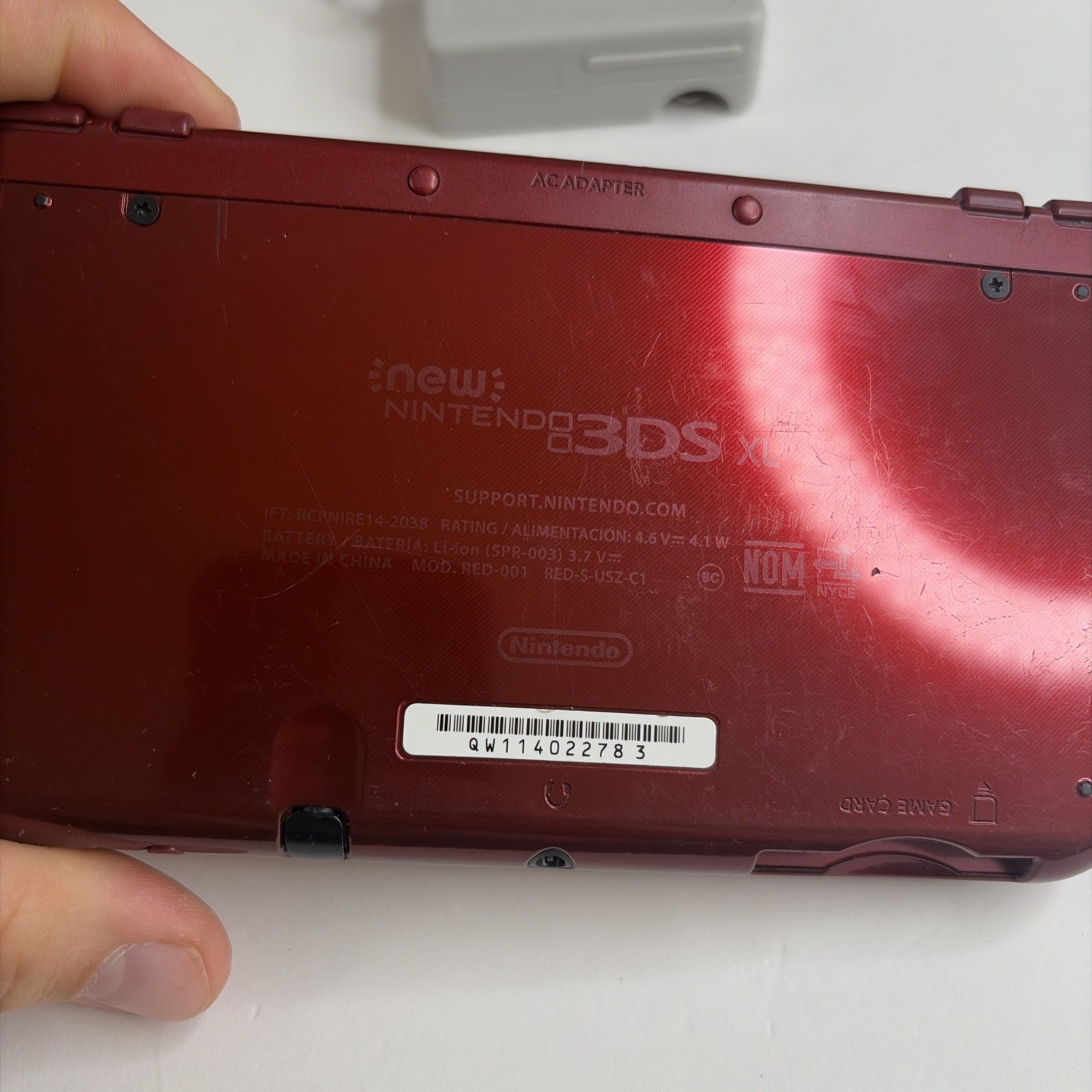 New Nintendo 3DS XL Red Console US Model – Top IPS Tested! W Charger Stylus