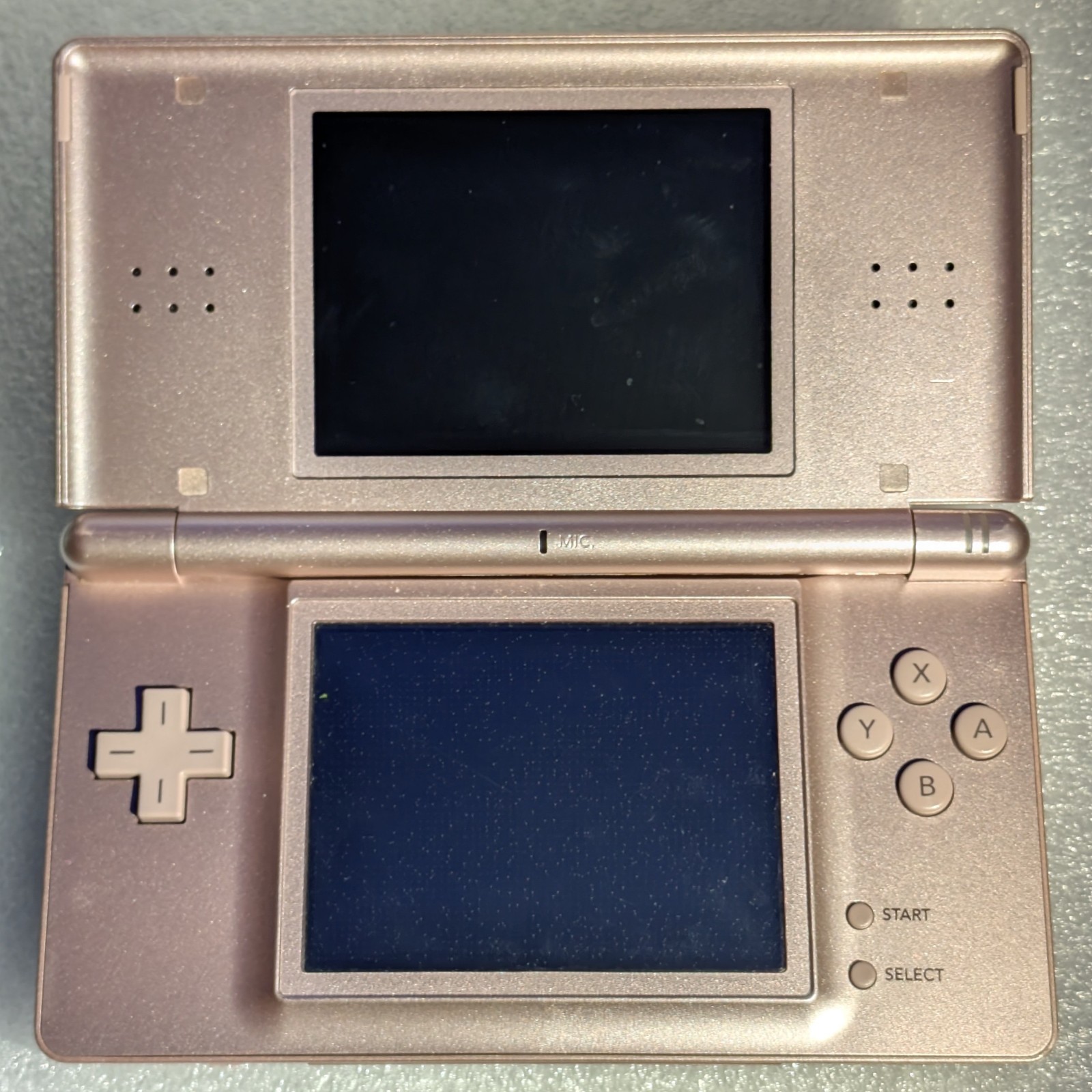 🎮🌸 Nintendo DS Lite Metallic Rose Console, Tested Working, Used (NDS)