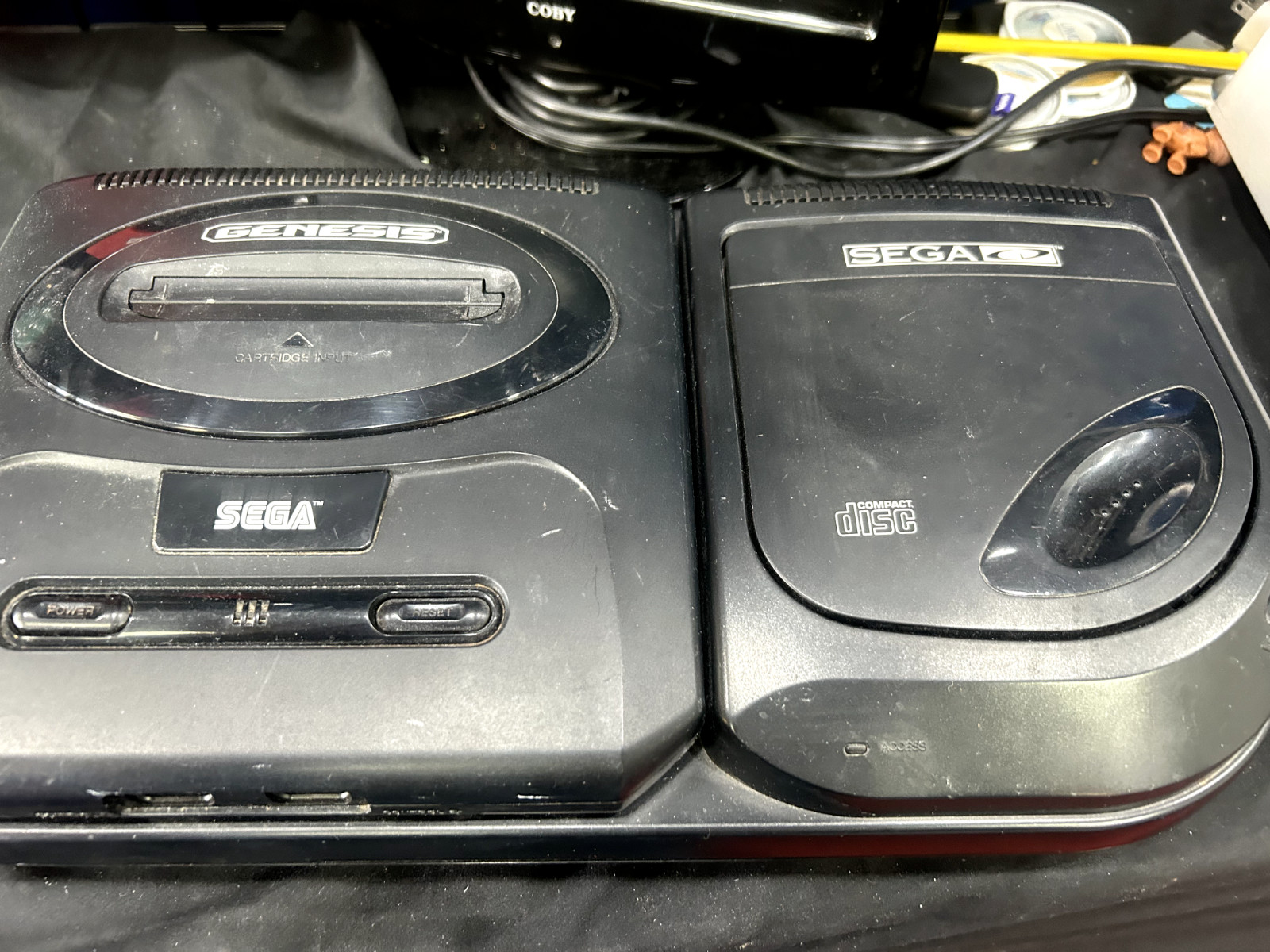 Sega CD Video Game System Console with 2 Controllers and 2 Games