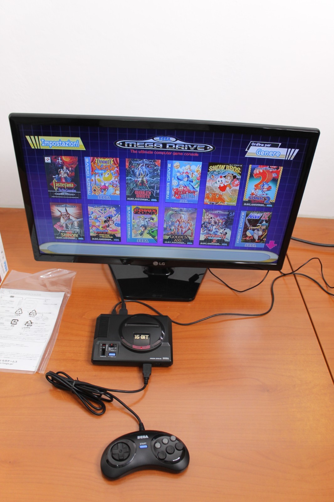 SEGA MEGADRIVE MINI JAP boxed