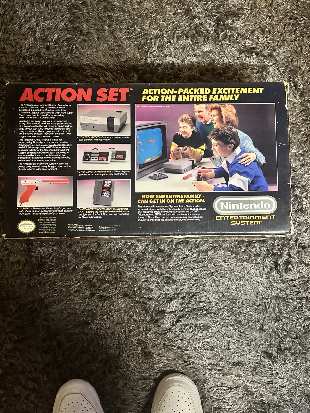 Nes Action Set CIB W/games