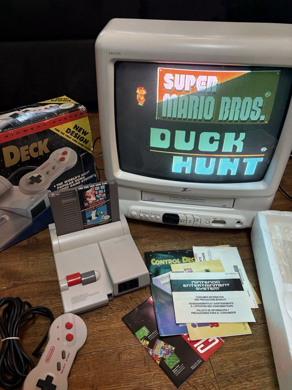 Nintendo NES Top Loader 101 Console System CIB Tested Control Deck Serial Number
