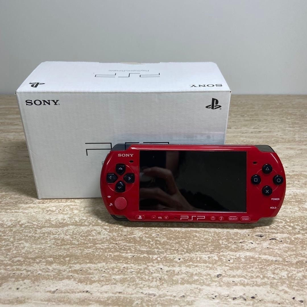 Sony PSP 3000 Value Pack Red Black Complete in Box 6719
