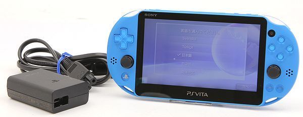 PlayStation PS Vita Wi-Fi Console Aqua Blue PCH-2000ZA23 Japan region free F/S