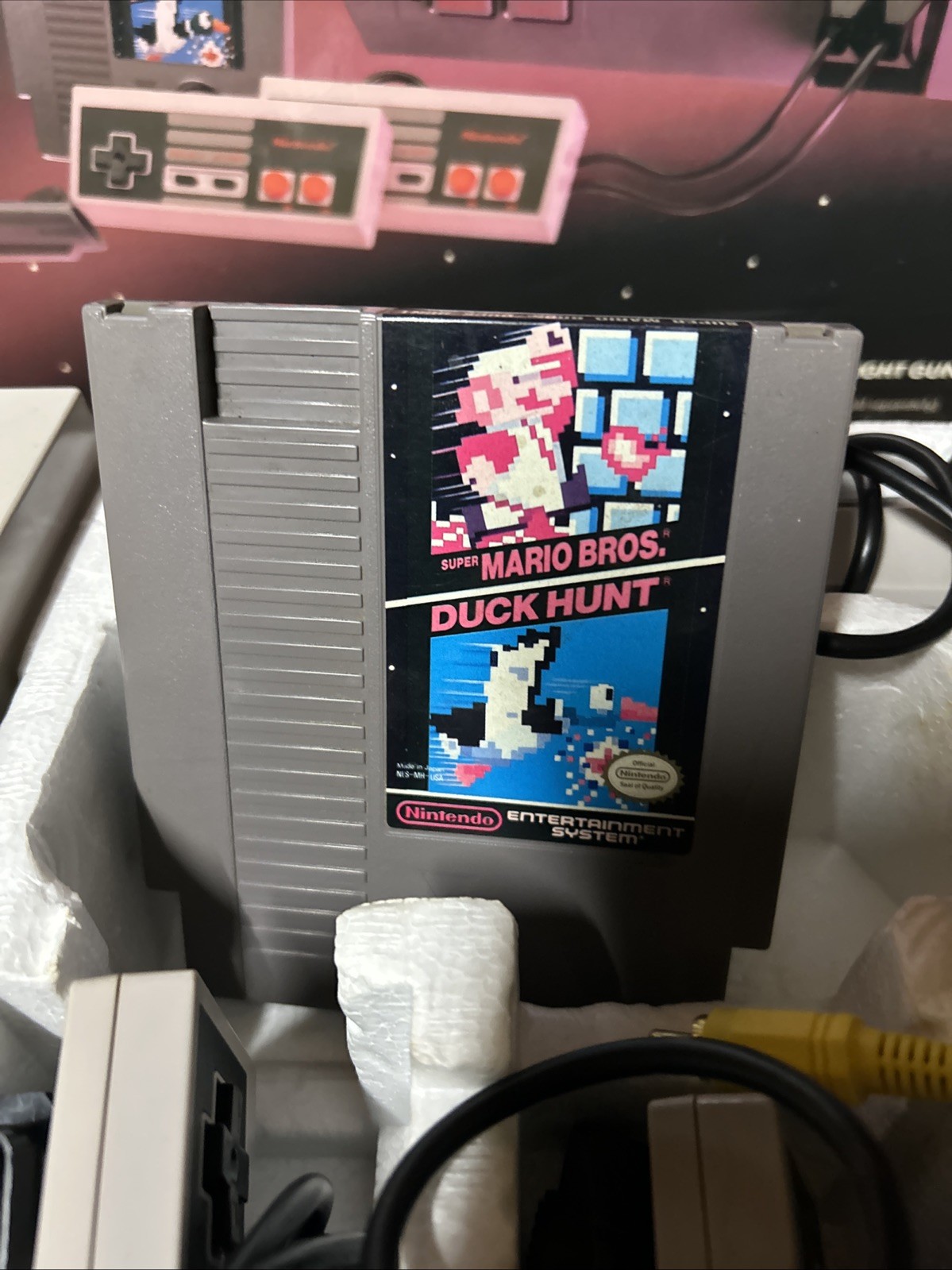 RARE Nintendo NES Action Set ConsoleNES-001 CIB With Boxed Punch Out!