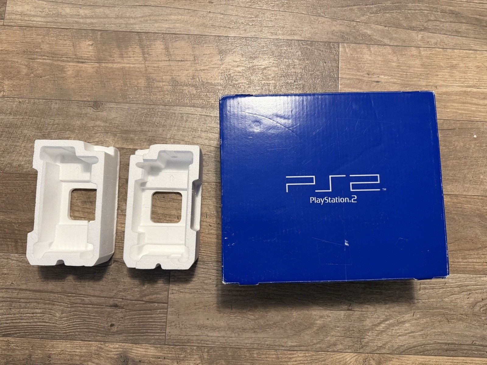 PlayStation 2 SCPH-39001 Box and Styrofoam inserts only, NO CONSOLE