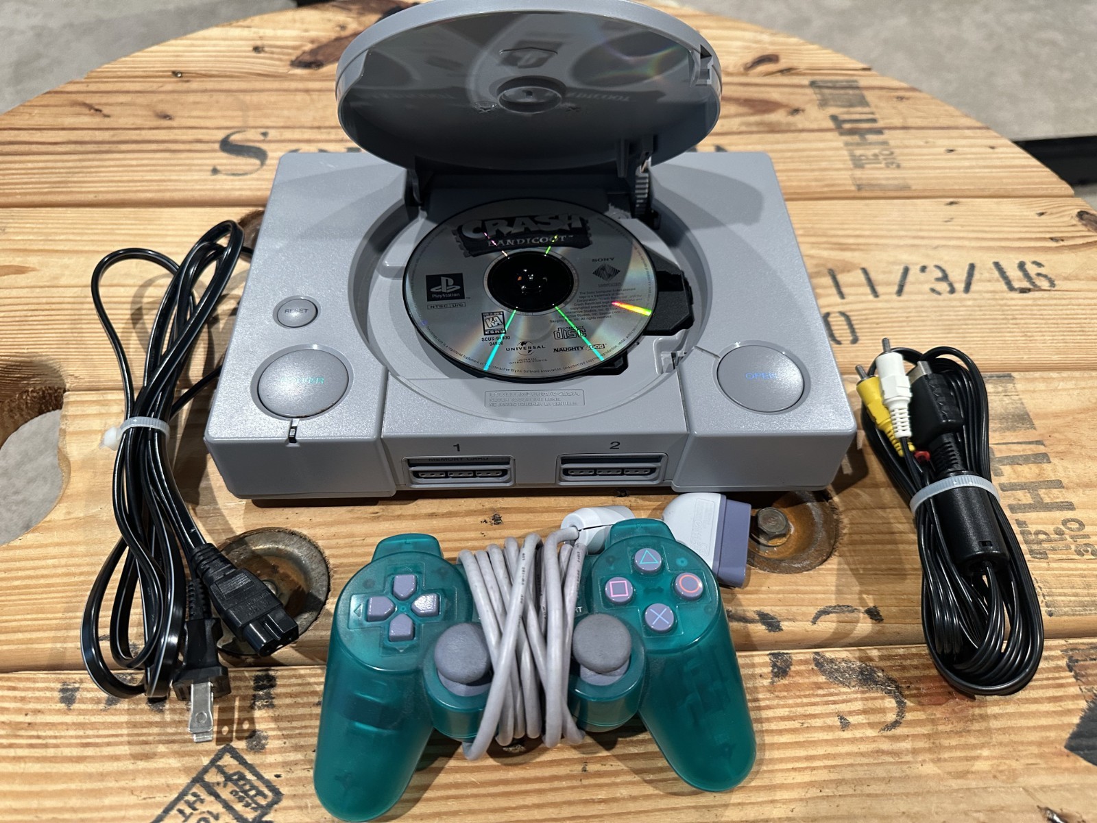 PS1 Console Bundle – Tested Sony PlayStation 1 w/ Controller, Cords & Crash