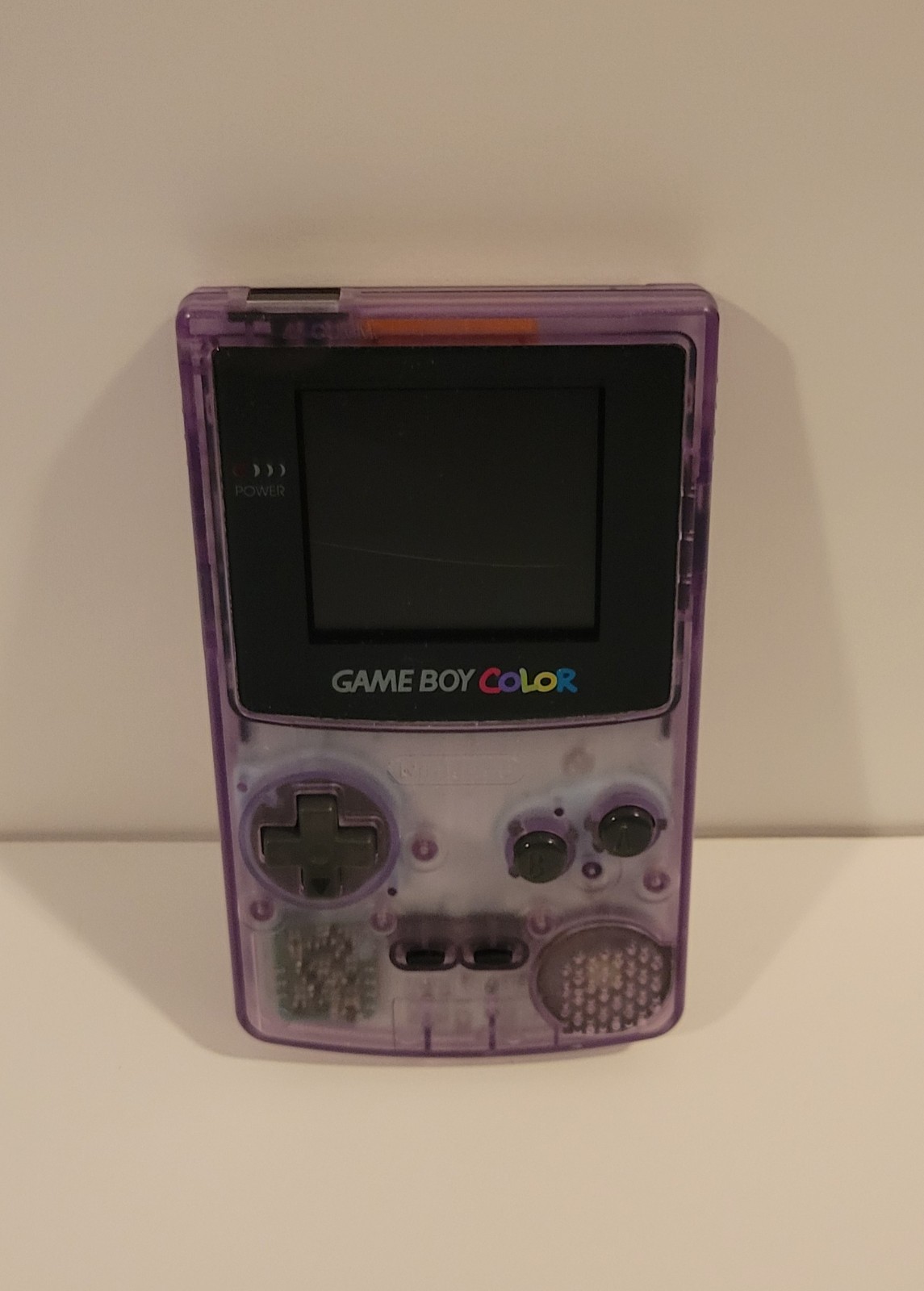 Nintendo Game Boy Color Console Atomic Purple CGB-001- Tested Working- Low Sound