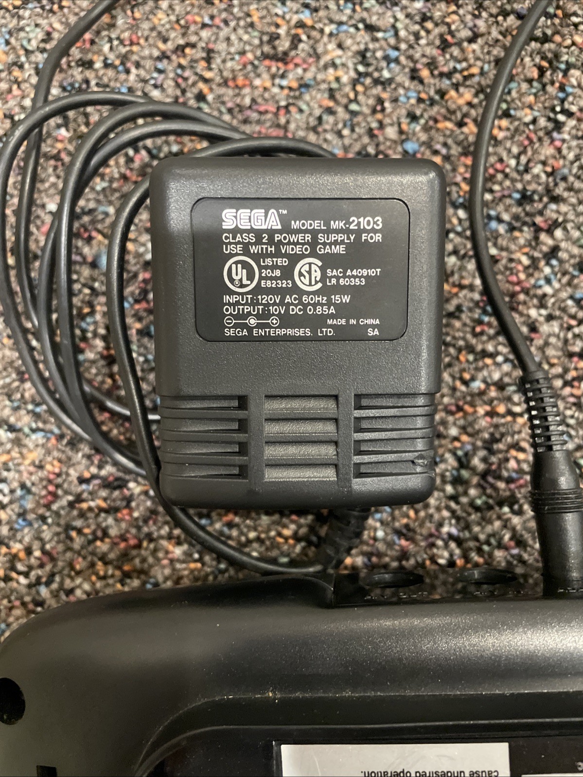 Sega Genesis 1601 Console System, 32X Adapter, 9 Games,Controller, Manual Cables