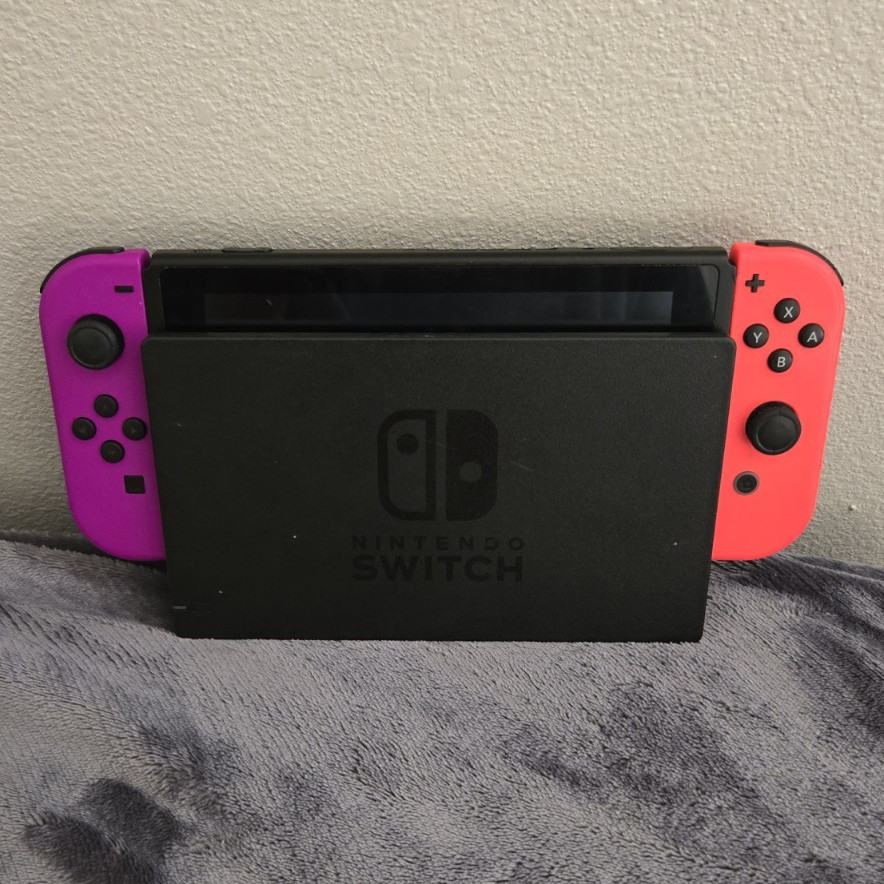 Nintendo Switch 32GB Console w/ Dock, Red/Purple Joy-Con, 256GB