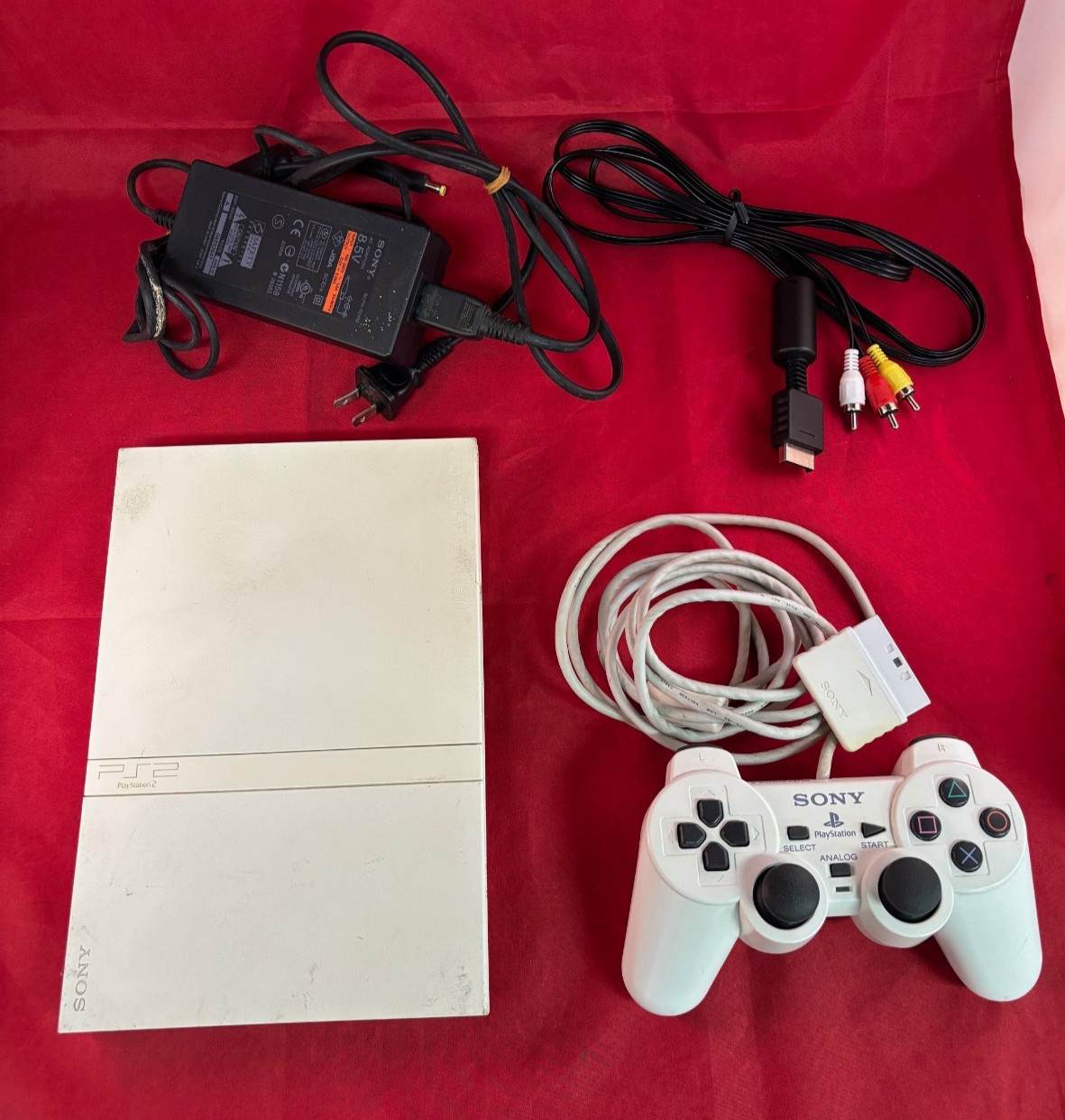 PlayStation2 PS2 Slim Console SCPH-70000 W/Controller Cableset Tested Japan