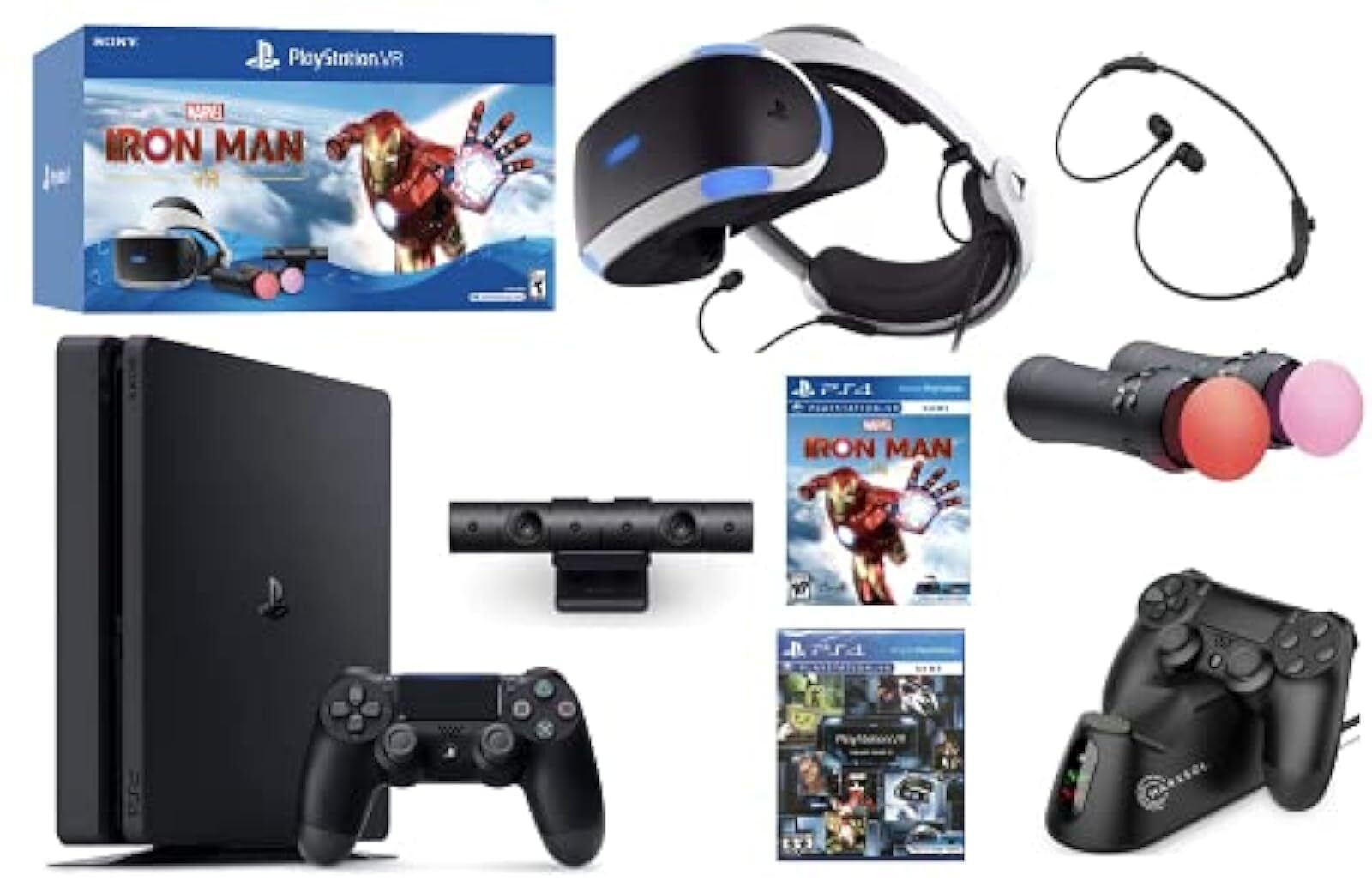 PlayStation Console And PlayStation VR Holiday Bundle PS4 Slim 1TB Video Game