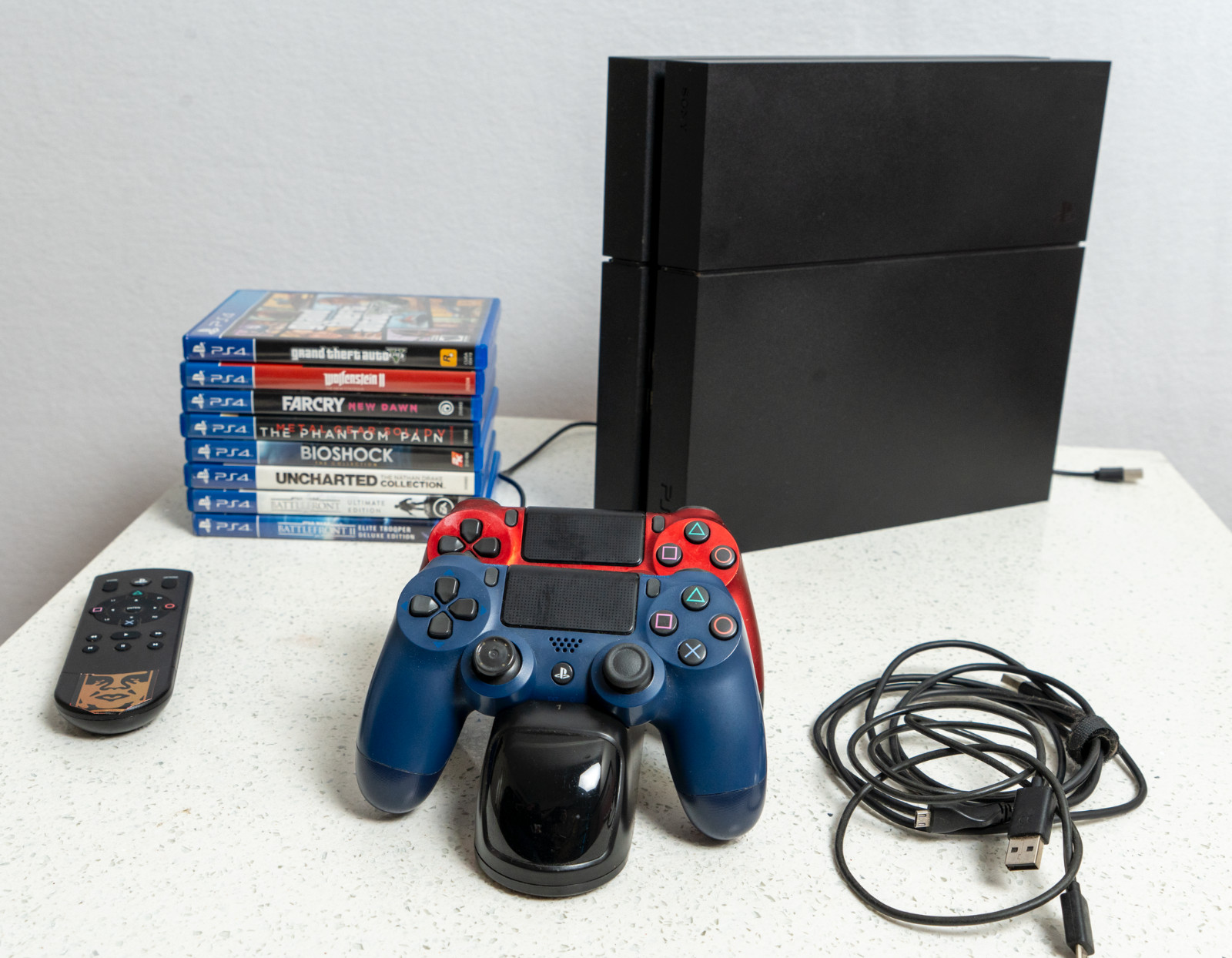 Sony PlayStation 4 500GB Gaming Console Bundle including 8 Games, 2 Controllers