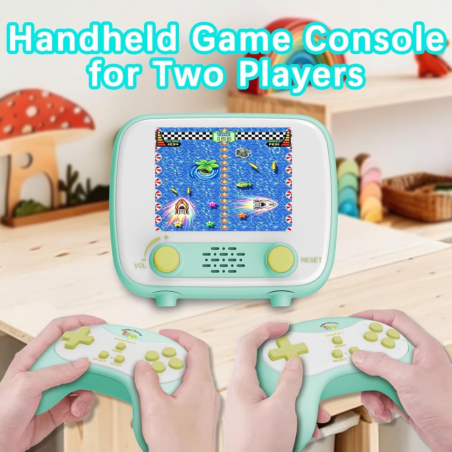 Retro Handheld Game Console with 216 Single Player and 84 Two Player Games