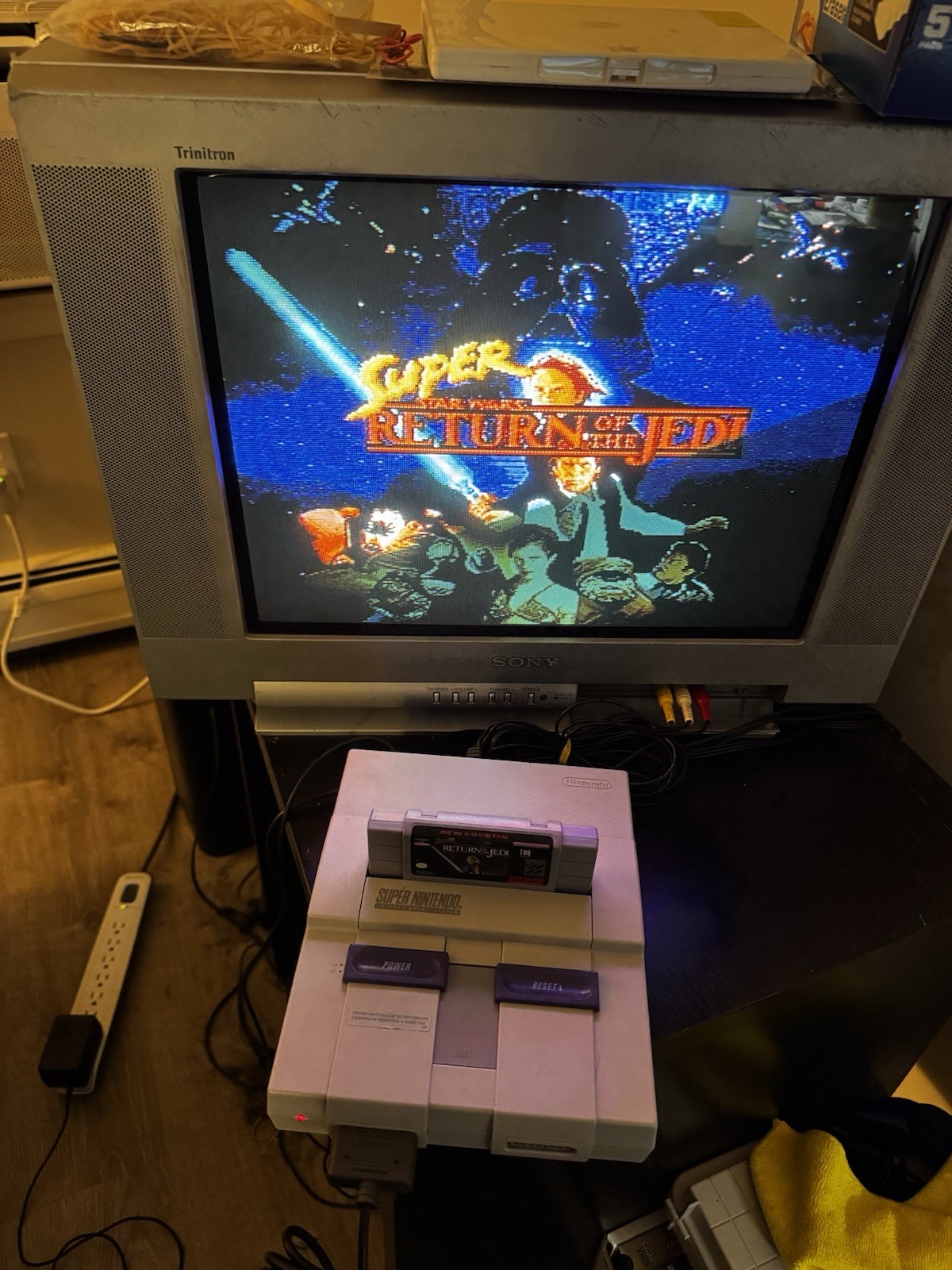 Super Nintendo SNES 1-CHIP-01 Console Controller Games Mario Works Great! RGB