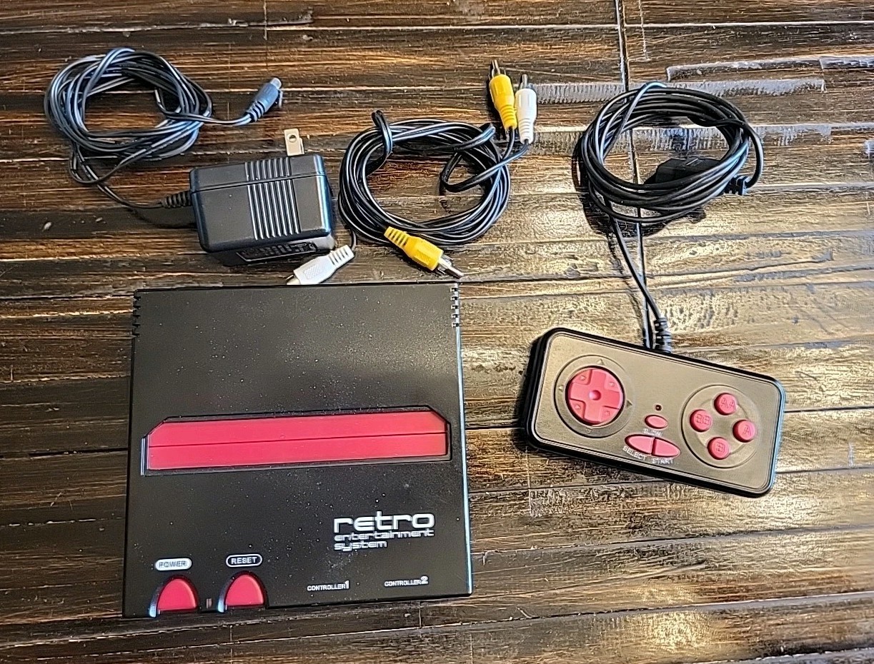 Retro-Bit NES Entertainment System With One Controller And Cords