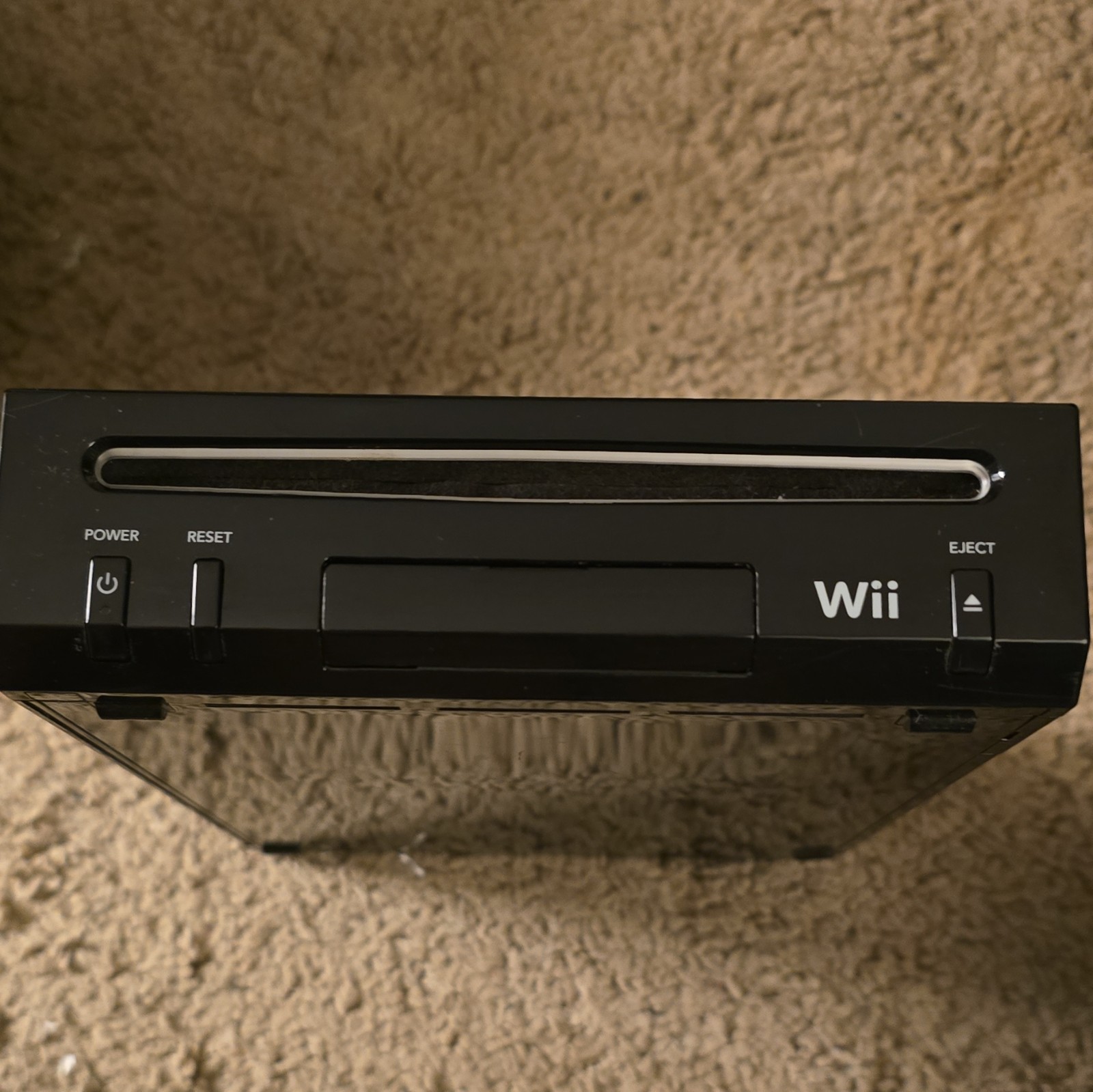 Nintendo Wii RVL-101(USA) Black Wi-Fi 480p USB NTSC-U/C Console MPN RVL-101