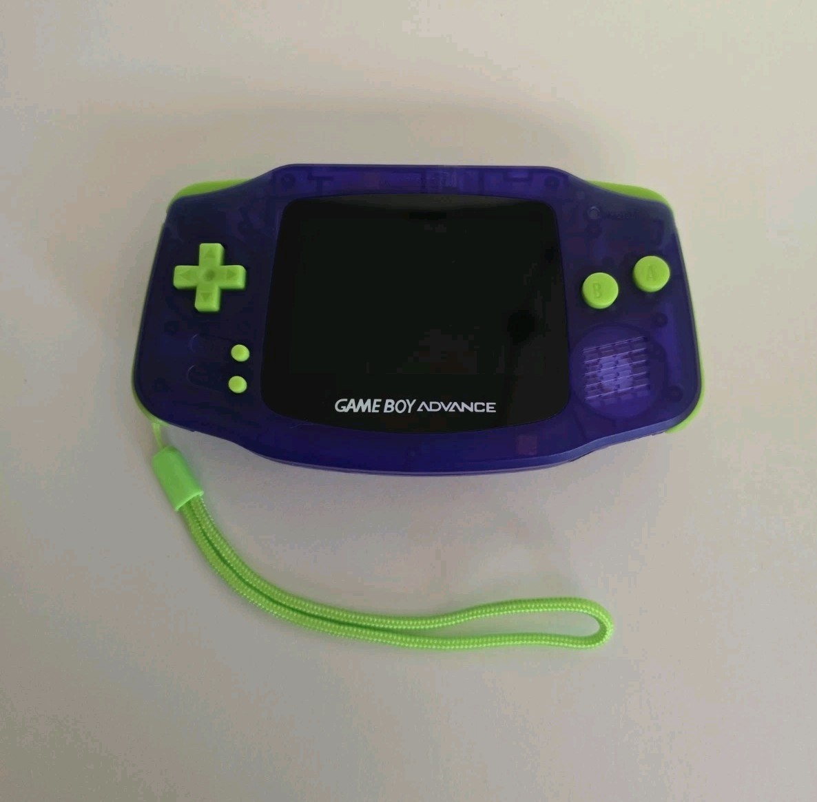 Game Boy Advance GBA Console LED IPS Mods Clear Grape