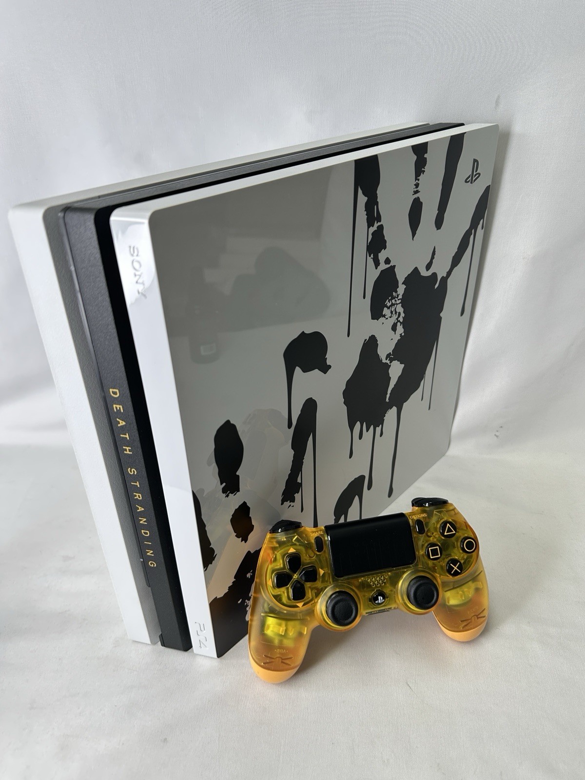 PS4 Pro 1TB Death Stranding Limited Edition Console – With Chords and Controller