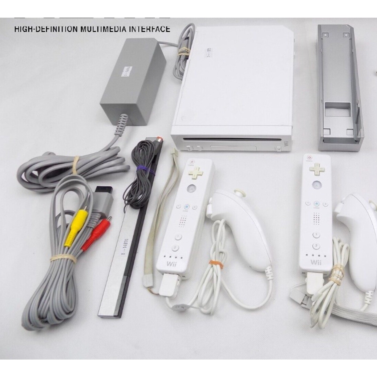 nintendo wii with super mario bros 1,2,3